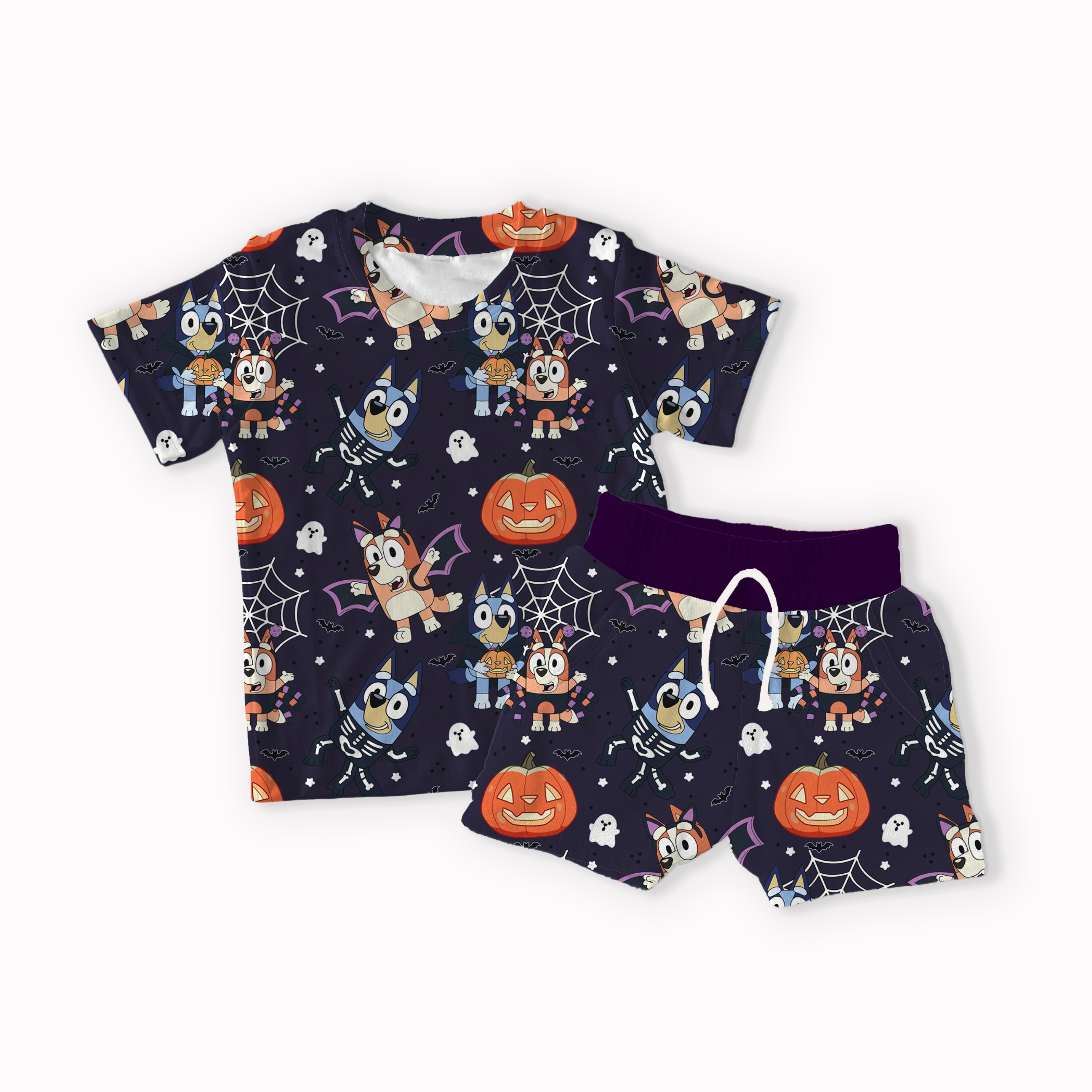 Dog Sisters Halloween seamless