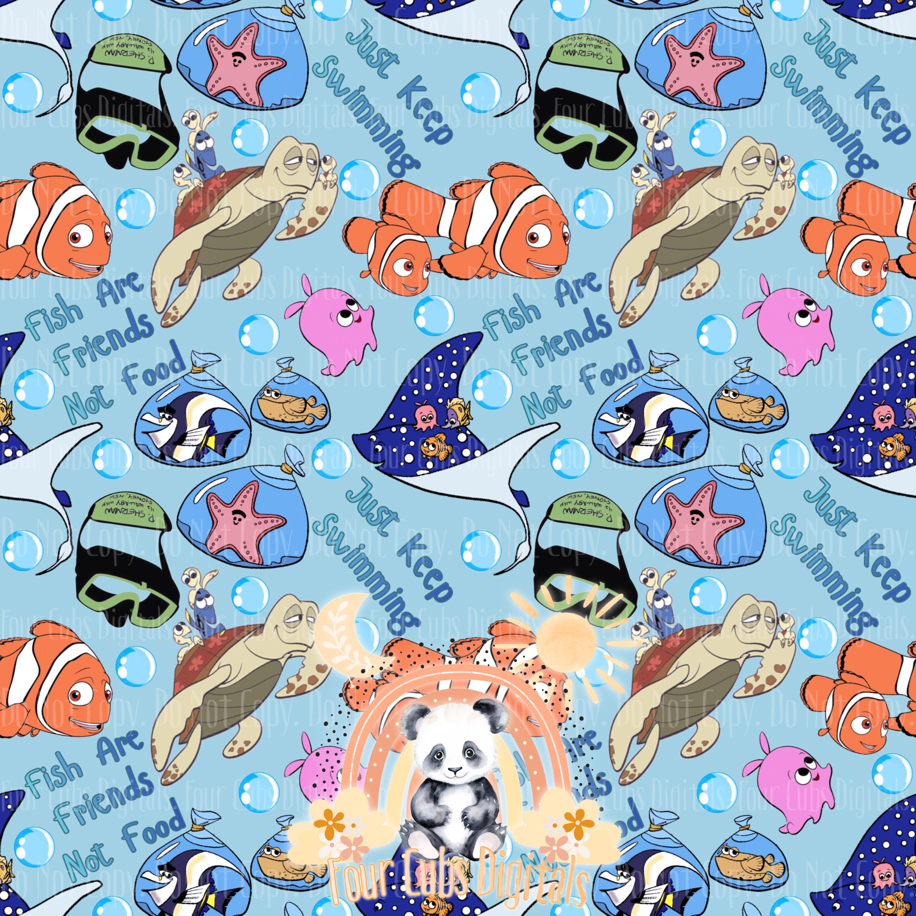 Fish Are Friends seamless