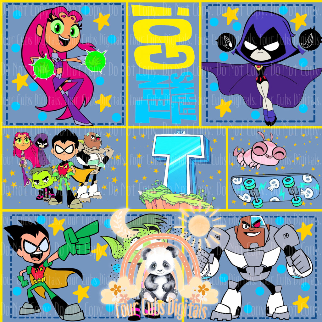 Cartoon Hero seamless