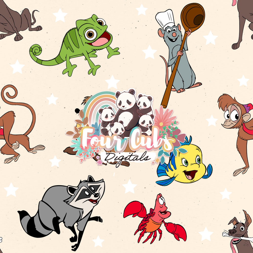Magical Animal Sidekicks seamless