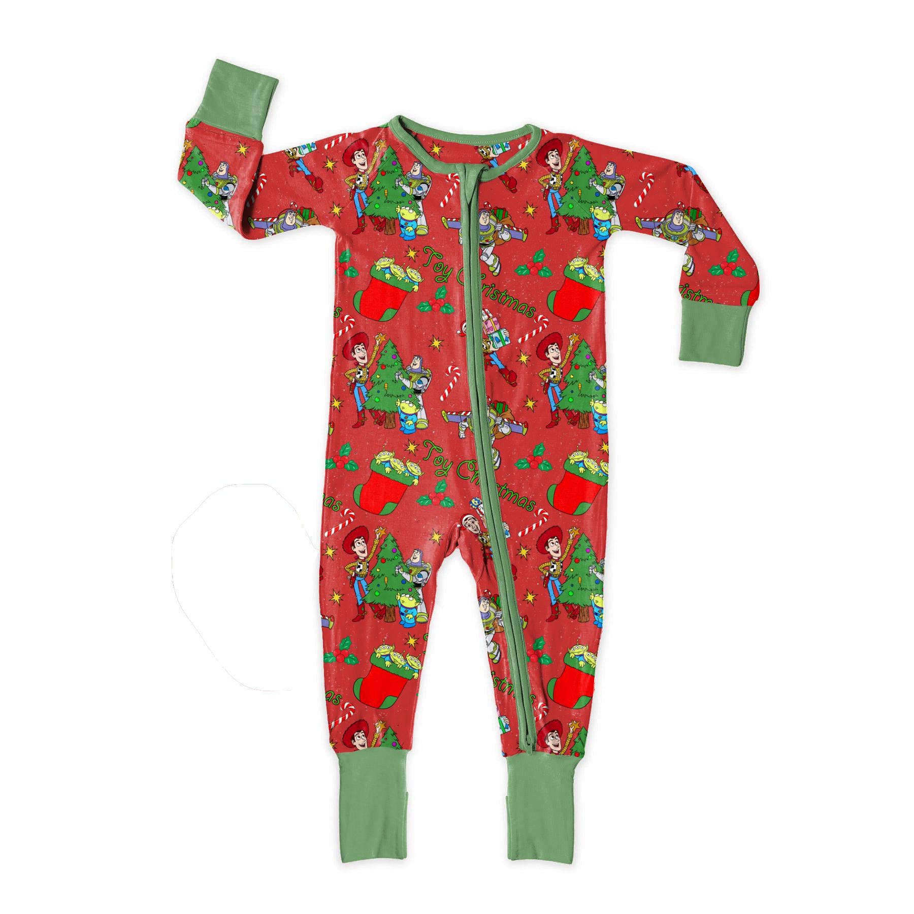 Red and Green Toy Christmas seamless