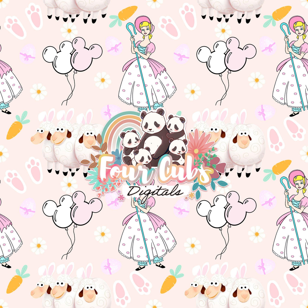 Easter Magical Sheep seamless