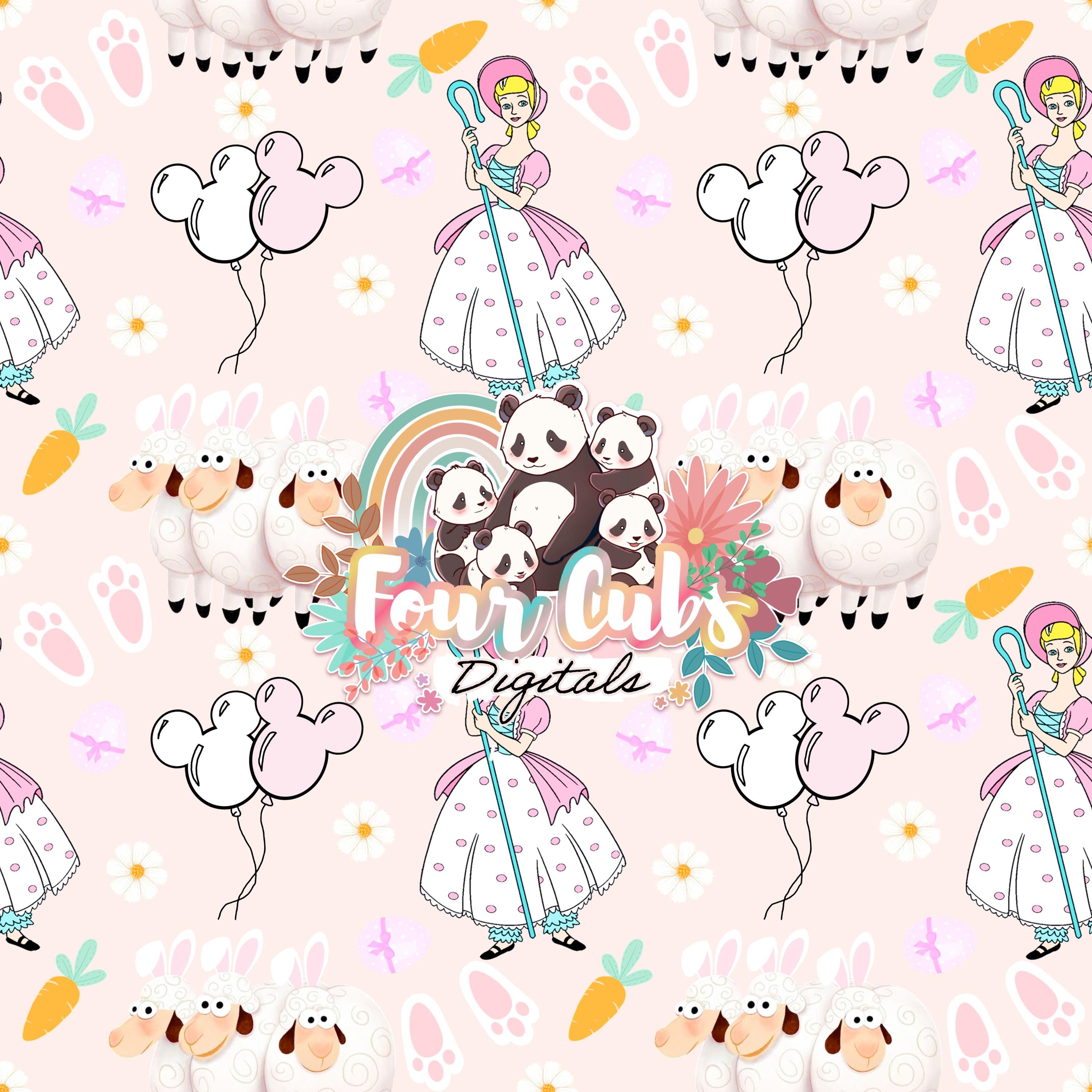 Easter Magical Sheep seamless