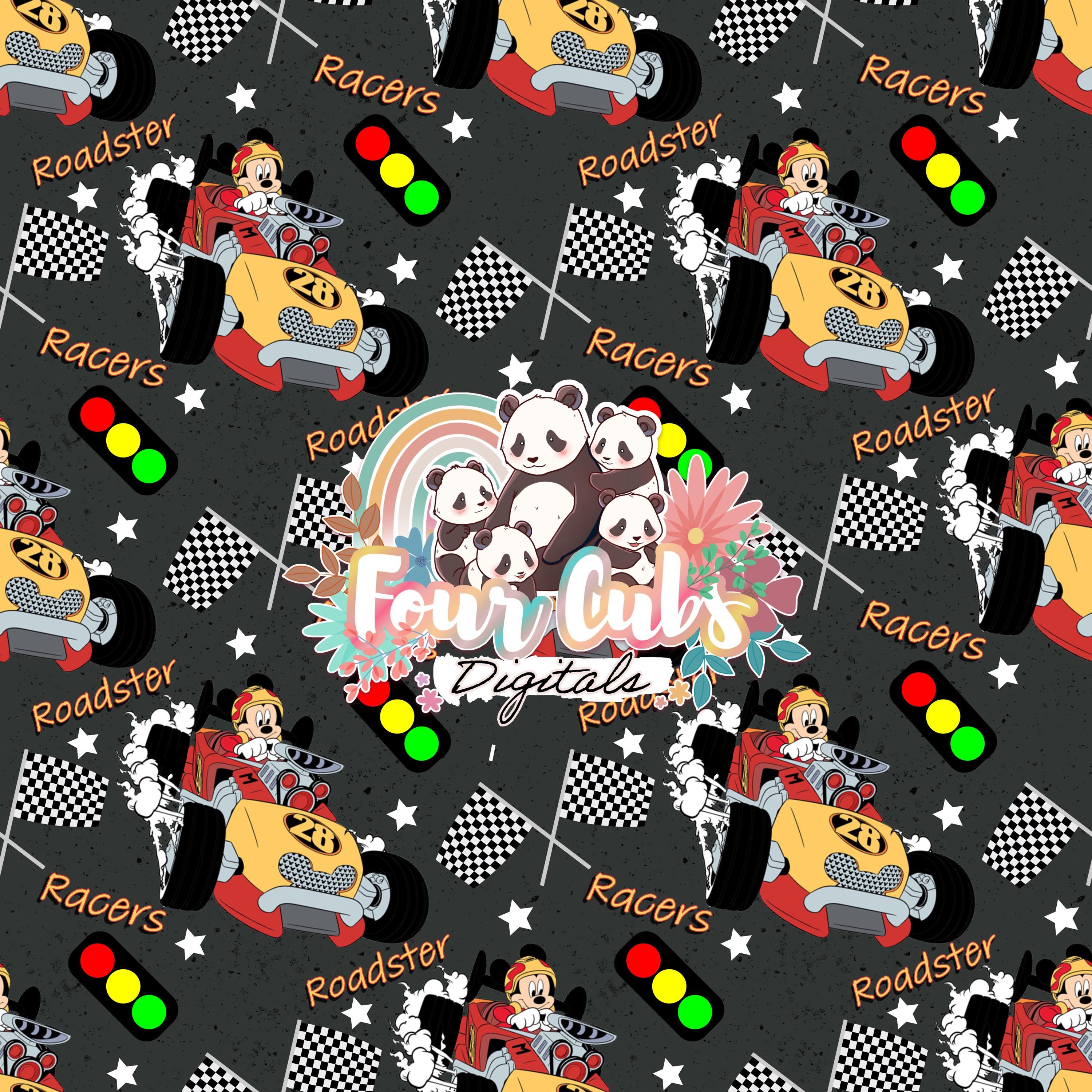 Hot Rod Mouse Boy and Girl seamless