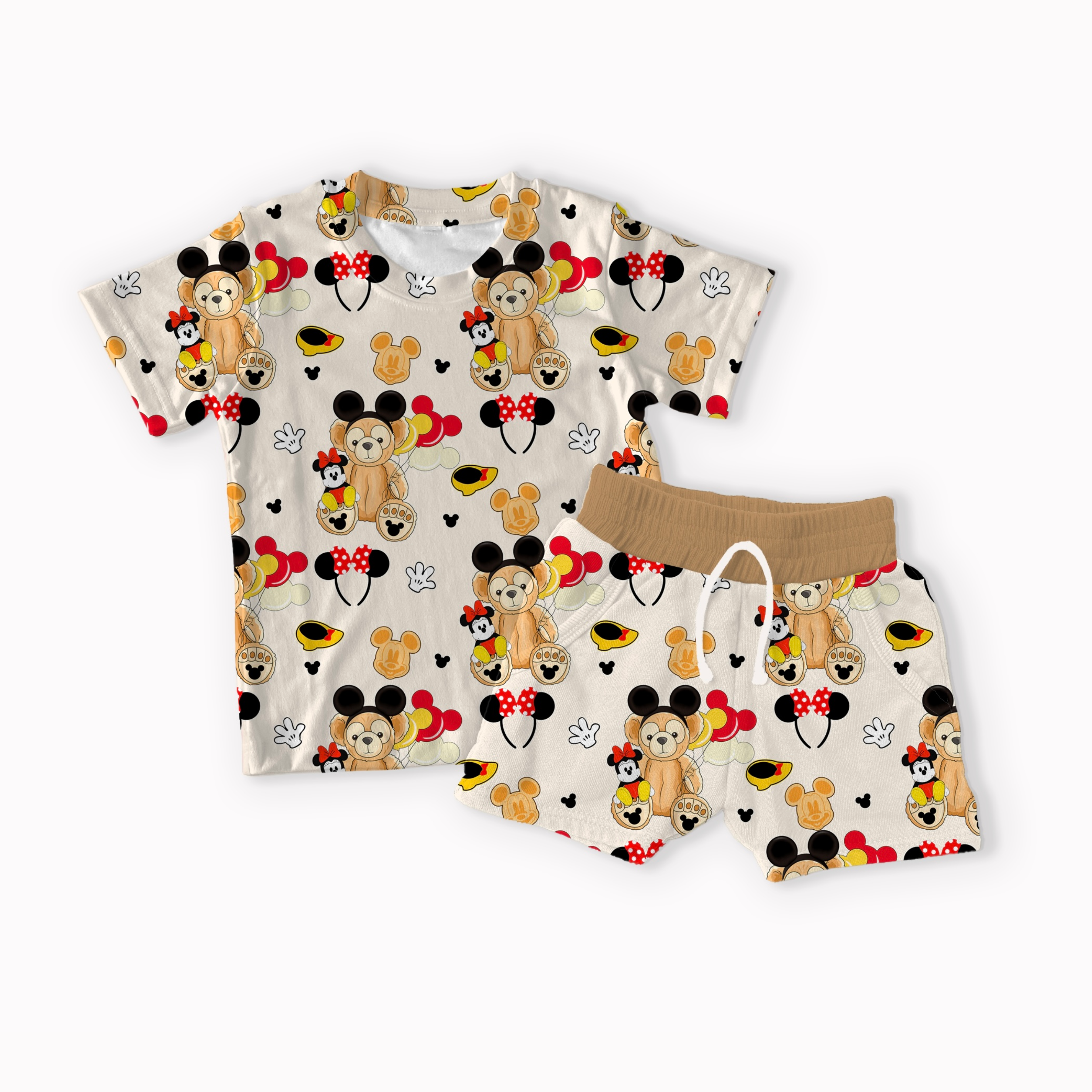 Magical Bear and Mouse Girl seamless