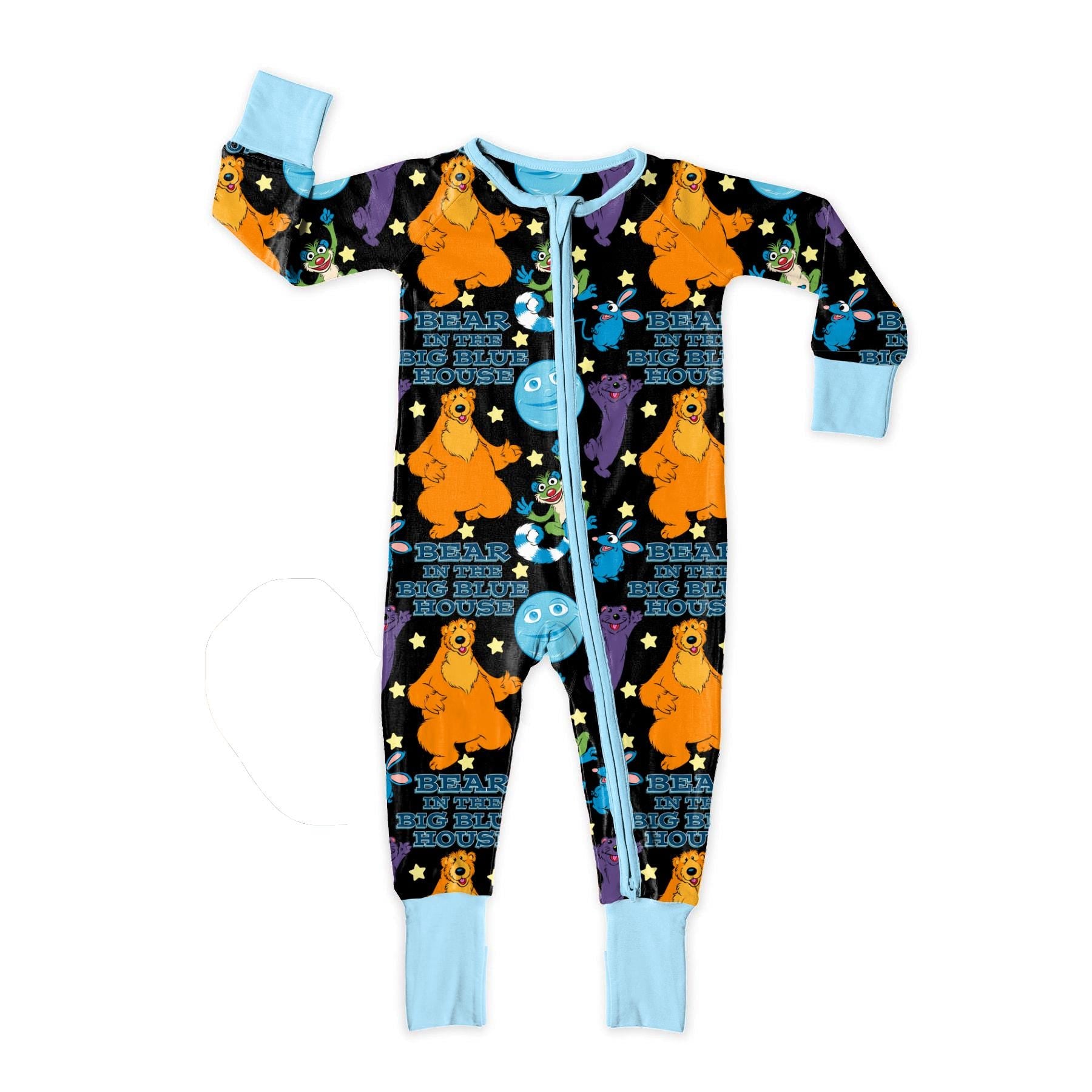 Magical Moonlight Bear Light and Dark seamless