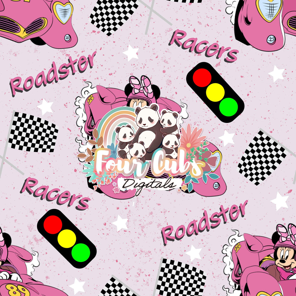 Hot Rod Mouse Boy and Girl seamless