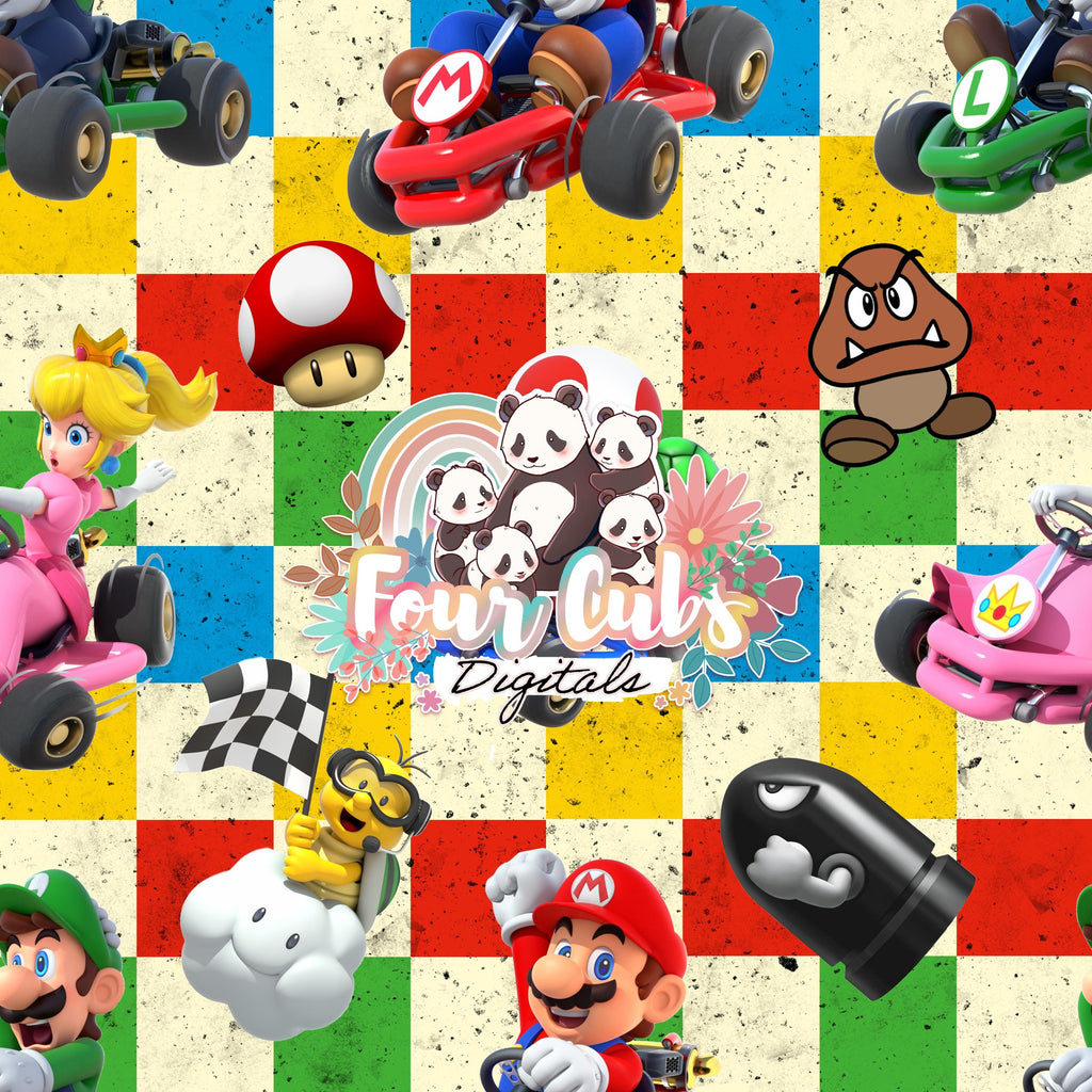 Racing Kart Game seamless