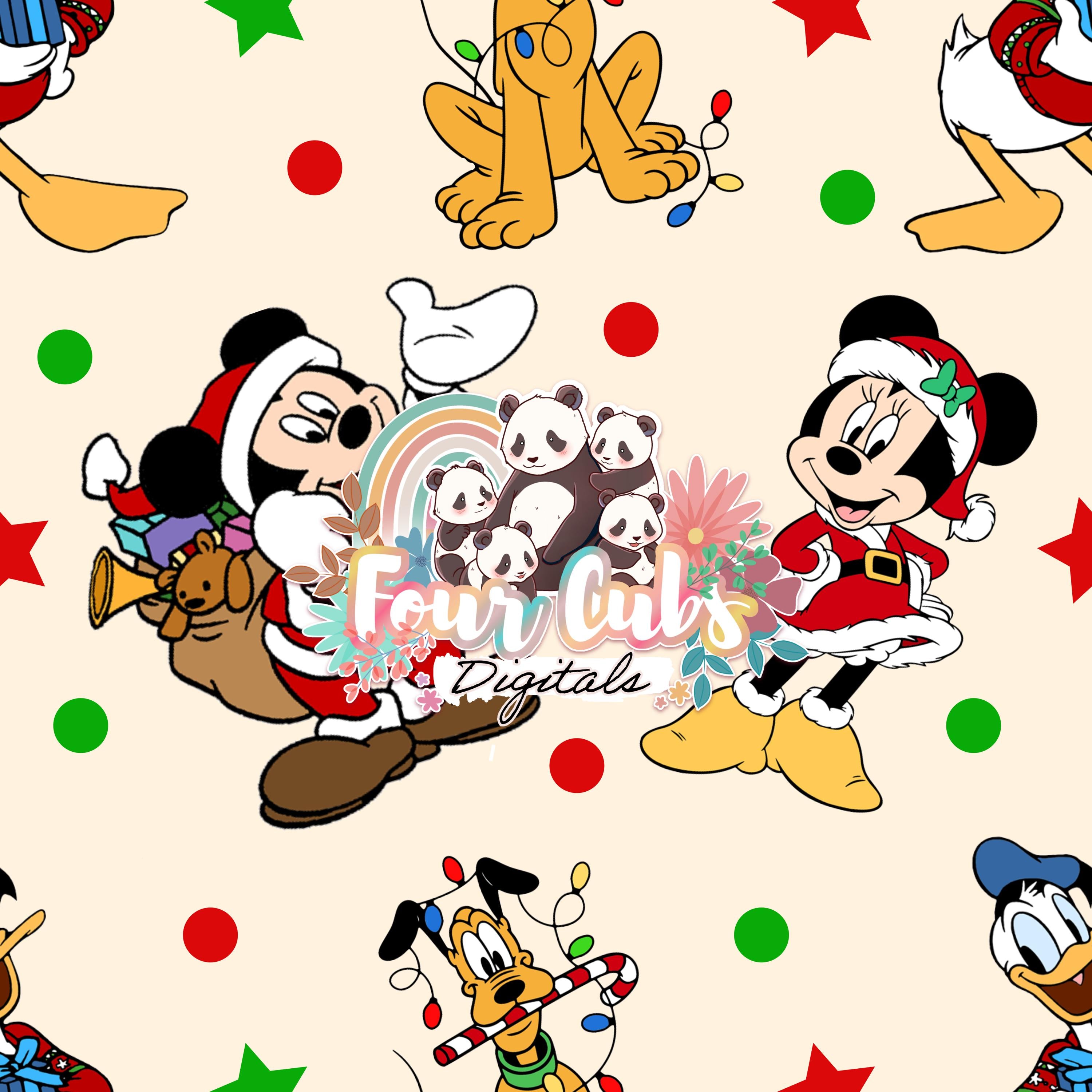Mouse Christmas seamless