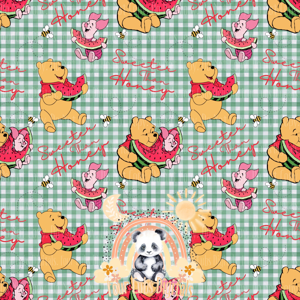 Pooh Summer seamless