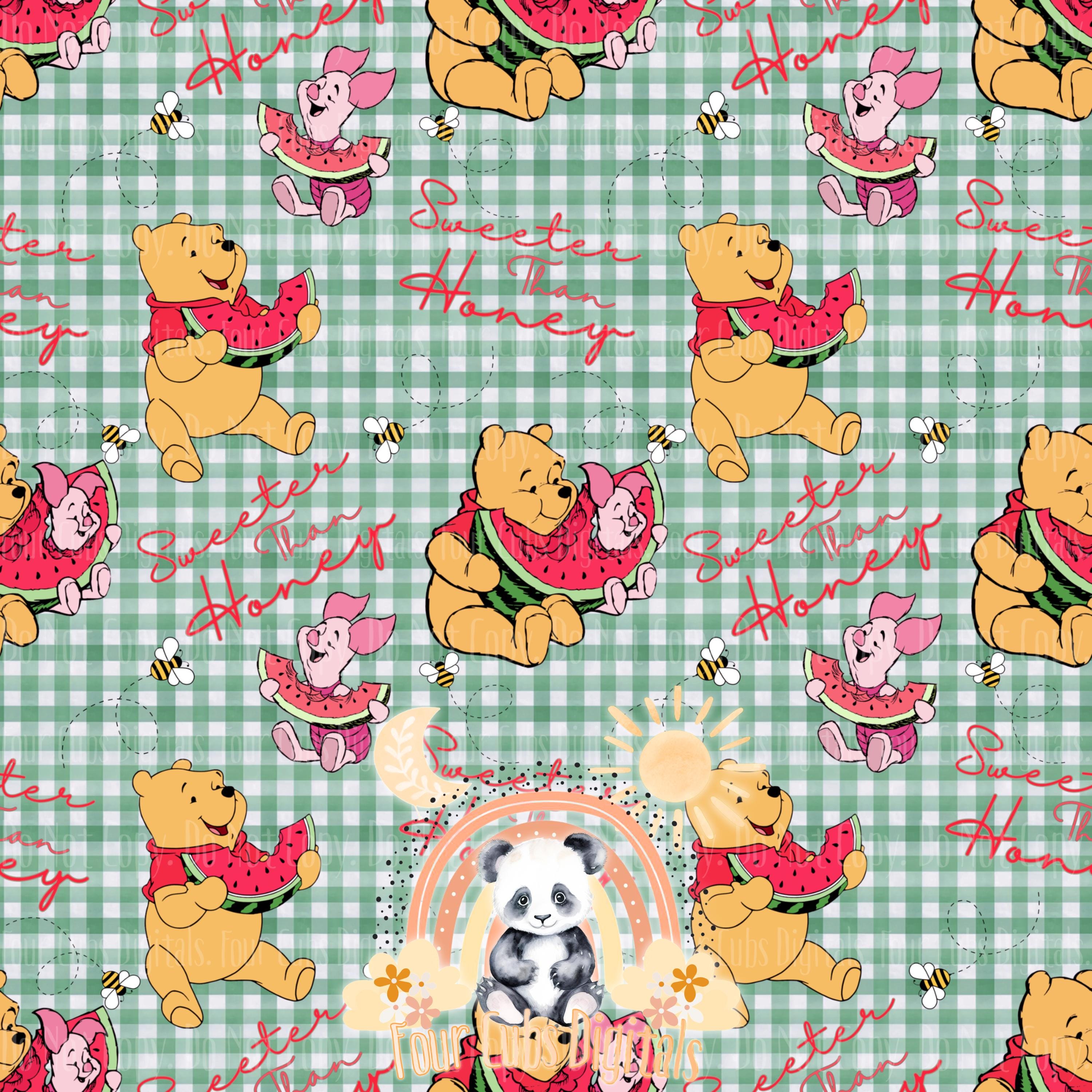 Pooh Summer seamless