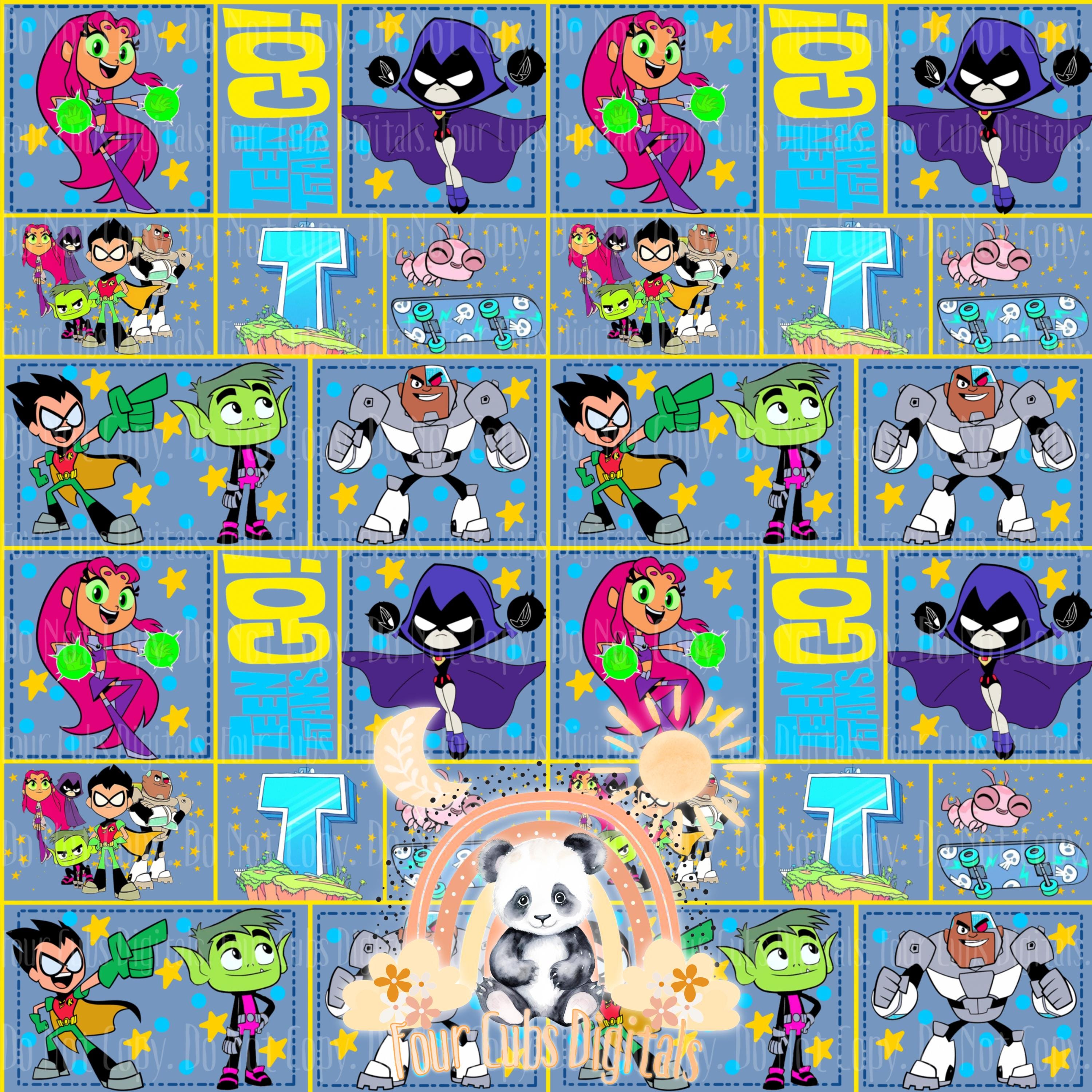 Cartoon Hero seamless