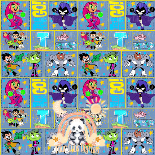 Cartoon Hero seamless