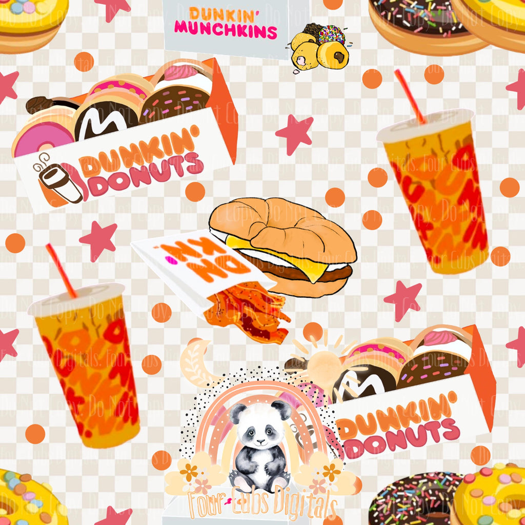 Donuts and Coffee seamless