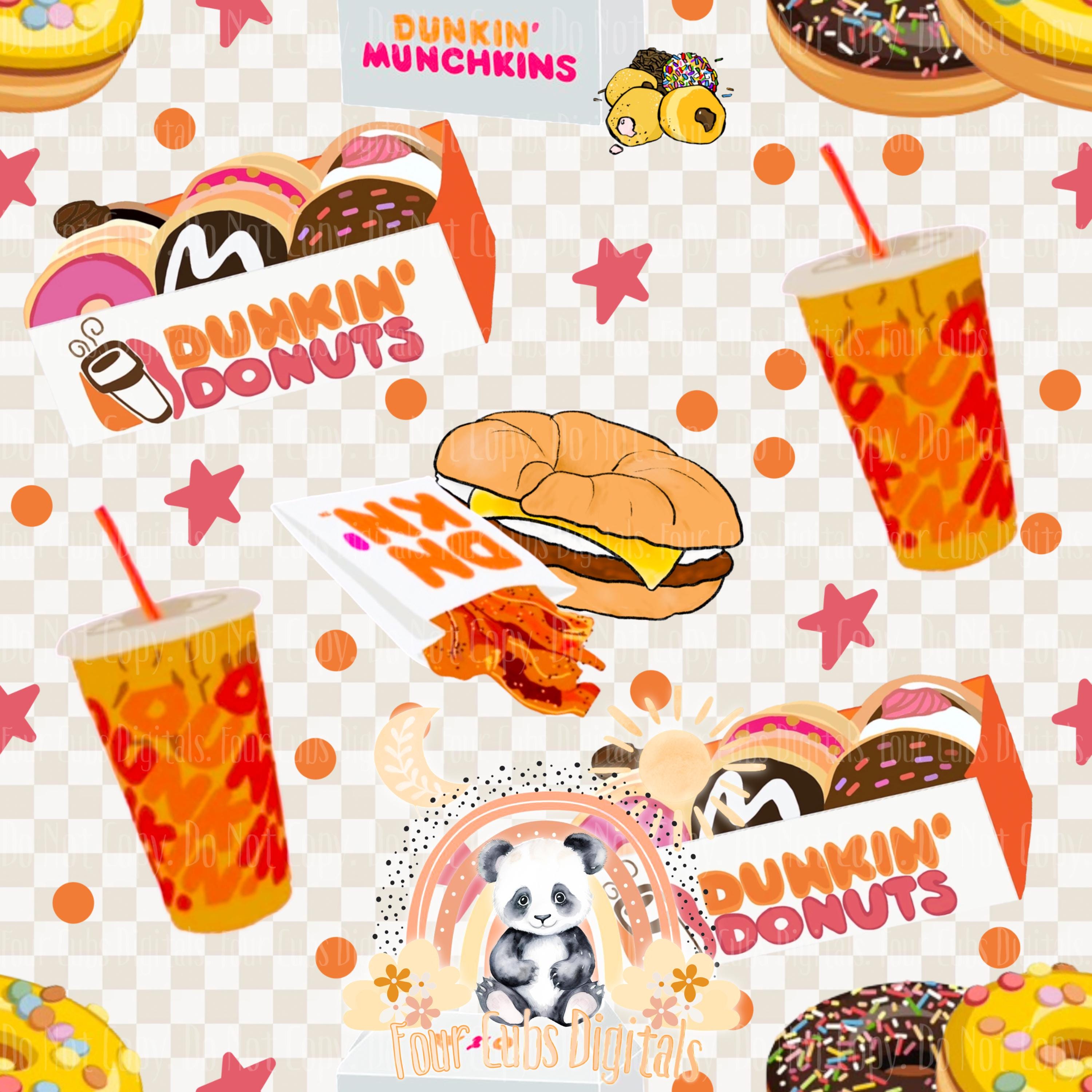 Donuts and Coffee seamless