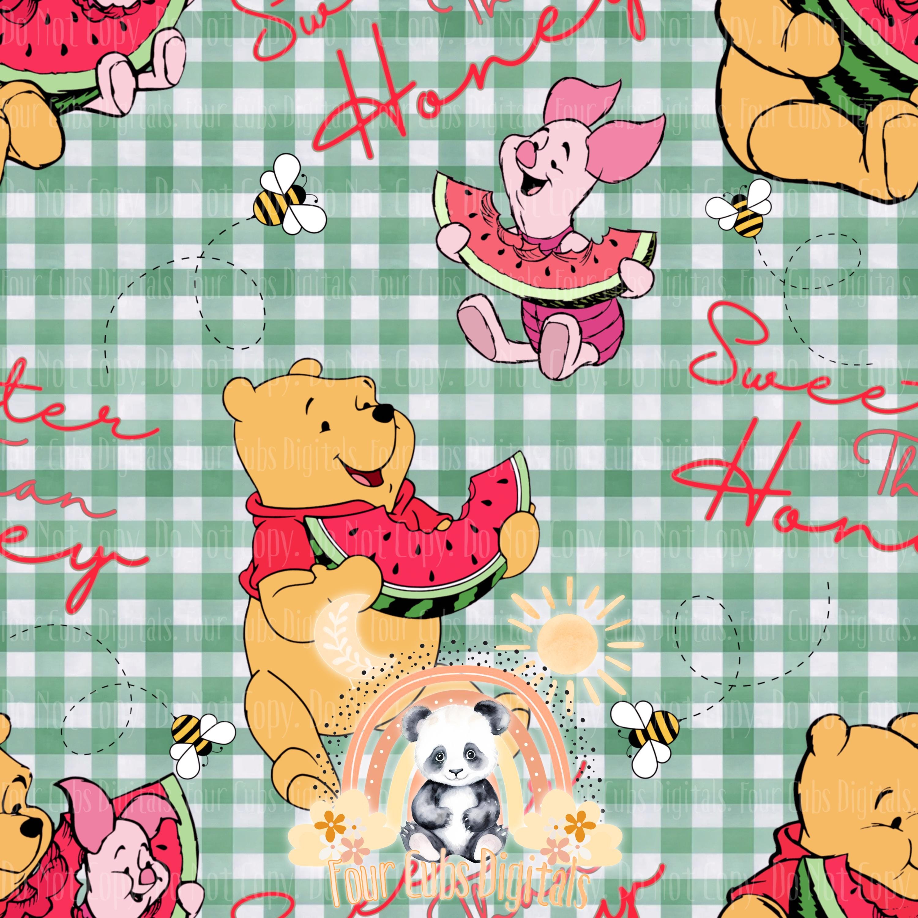 Pooh Summer seamless