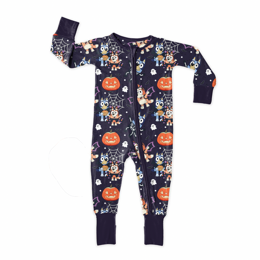 Dog Sisters Halloween seamless