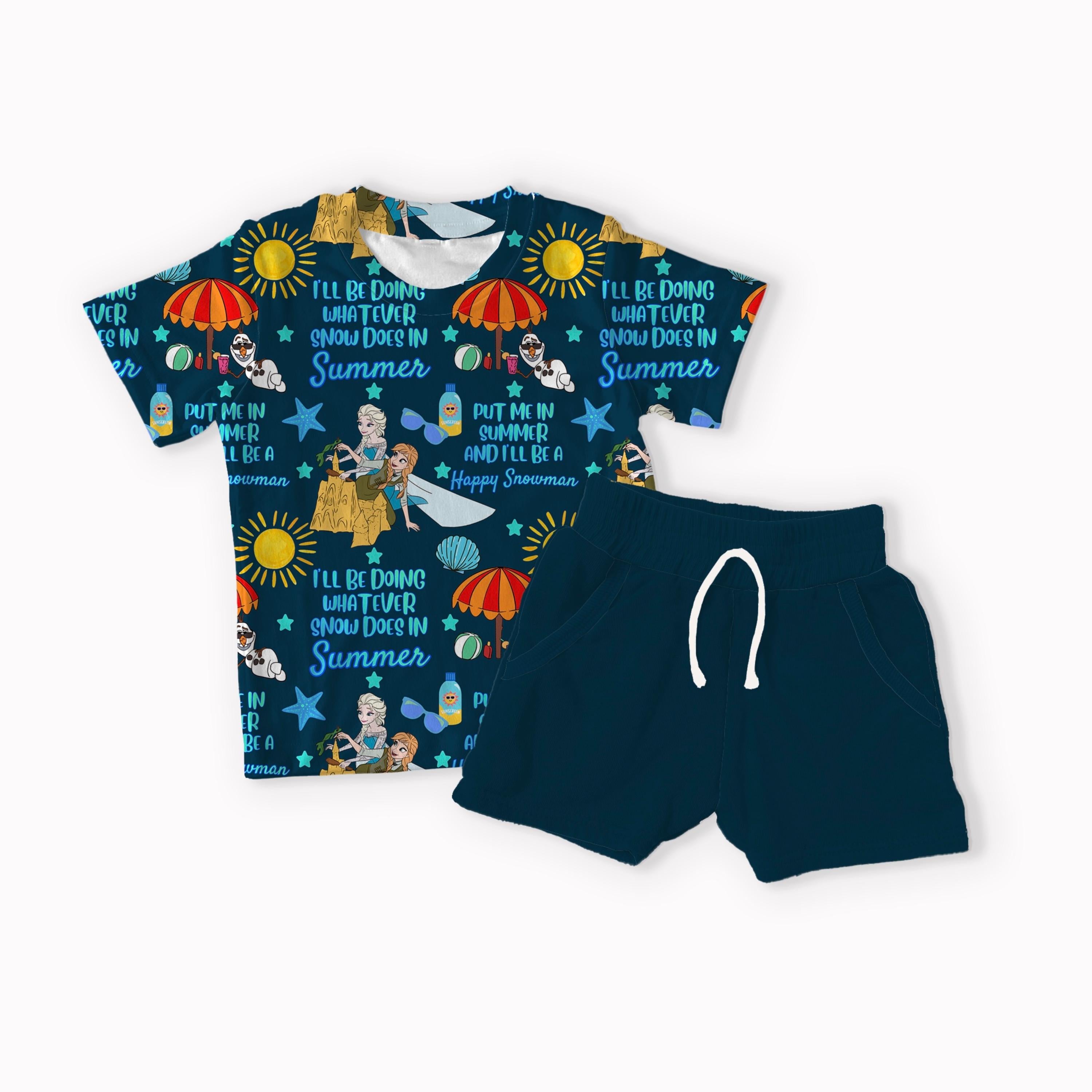 Snowman Summer seamless