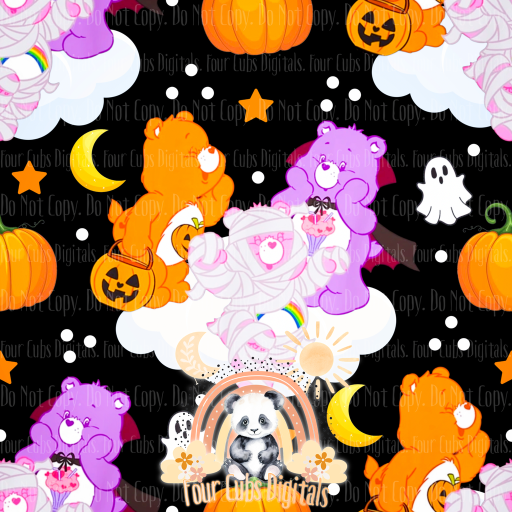 90s Bears Halloween seamless