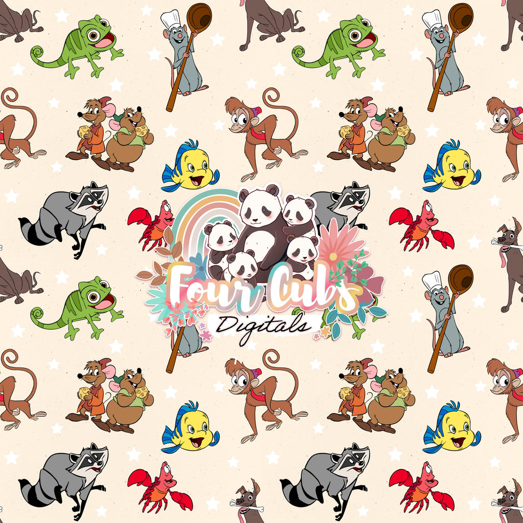 Magical Animal Sidekicks seamless