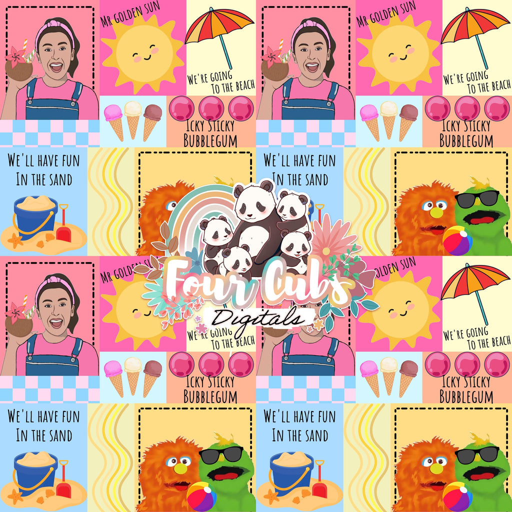 Summer Time Friends seamless