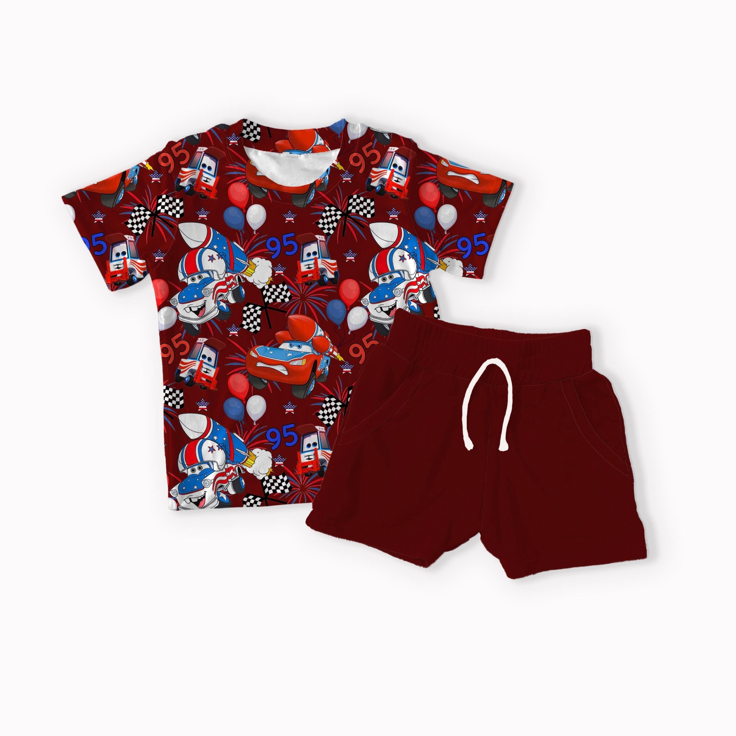 KA-CHOW 4th of July white, grey, red and blue seamless