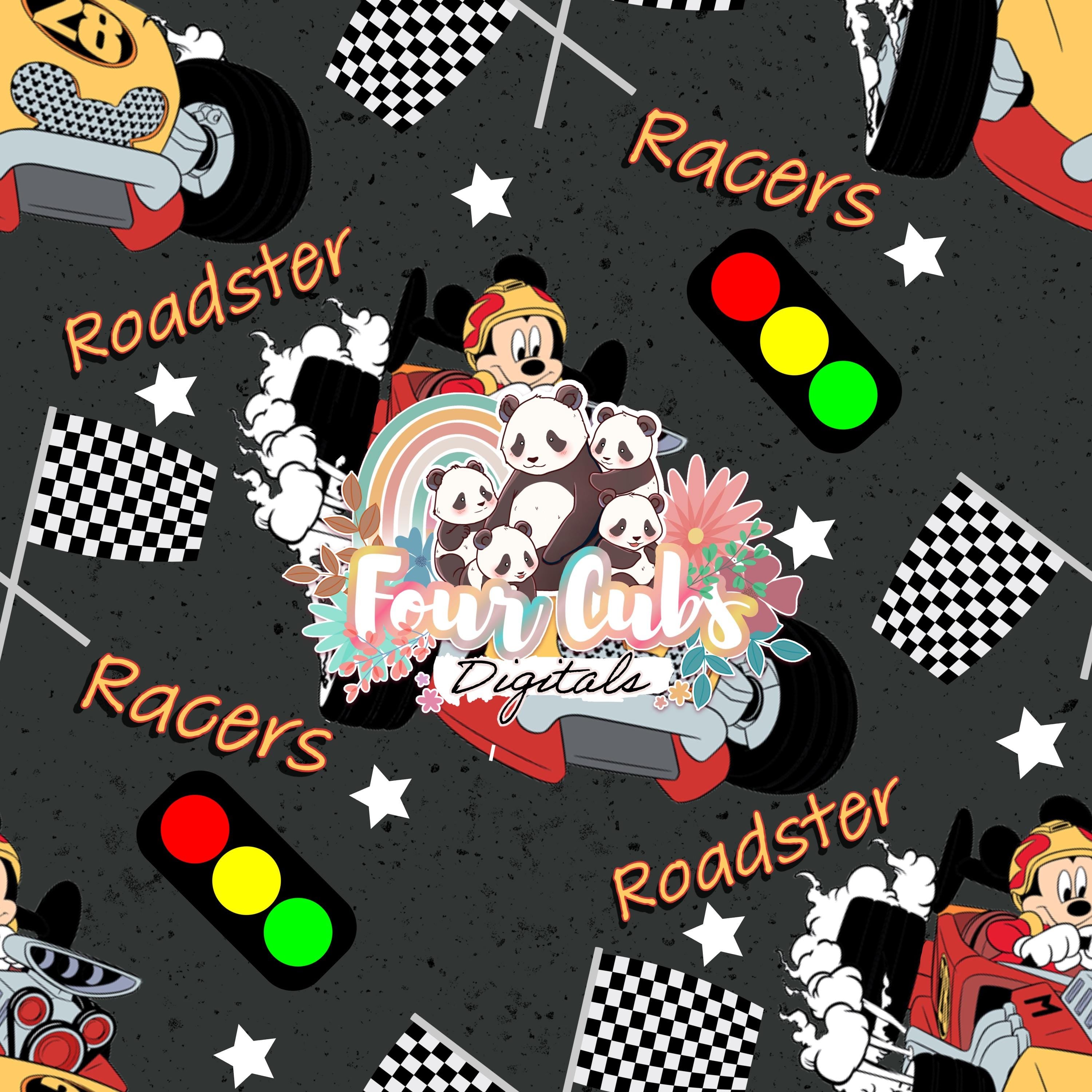 Hot Rod Mouse Boy and Girl seamless