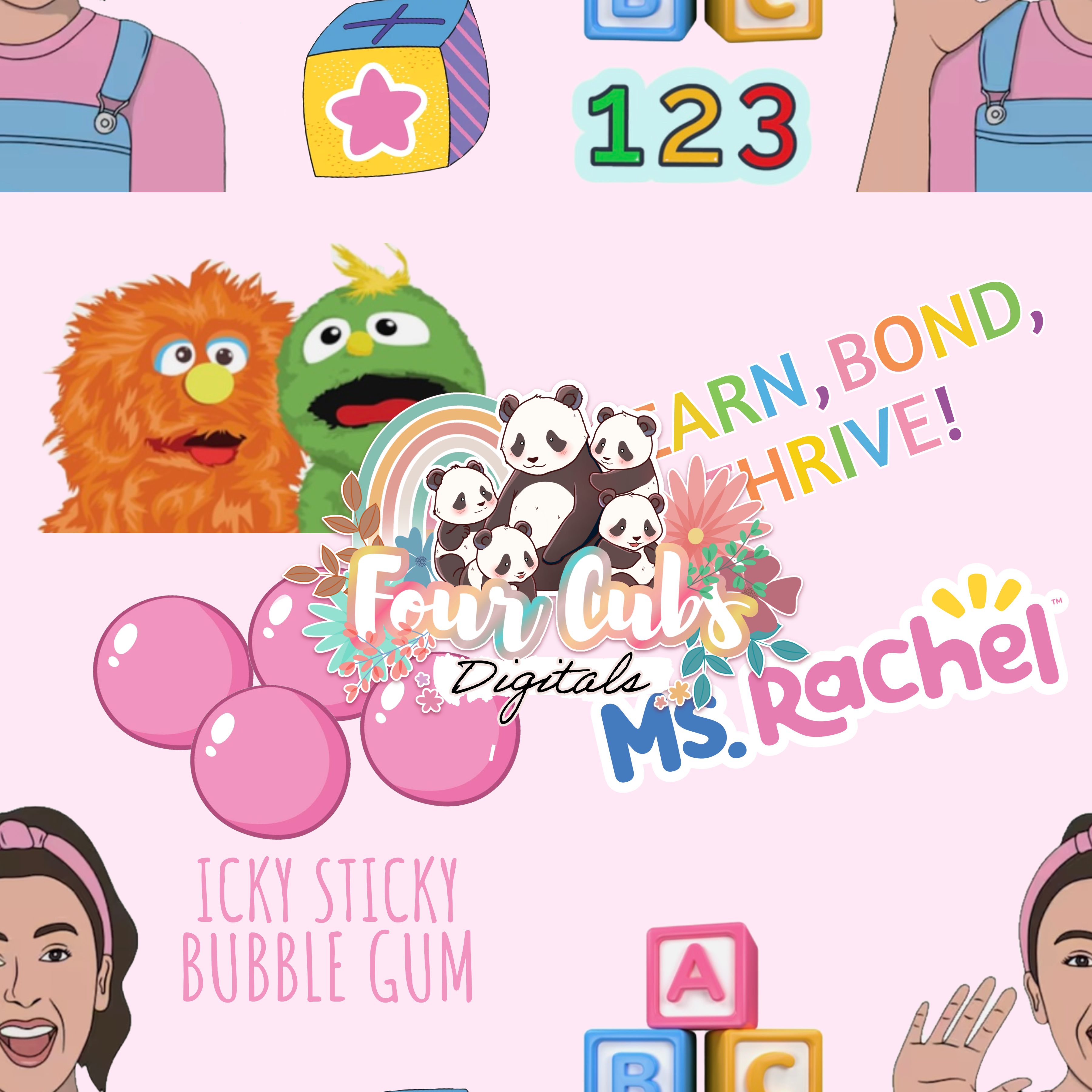 Sticky Bubblegum seamless