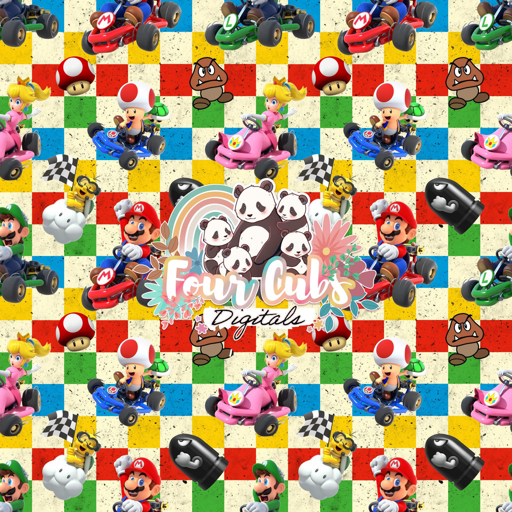 Racing Kart Game seamless