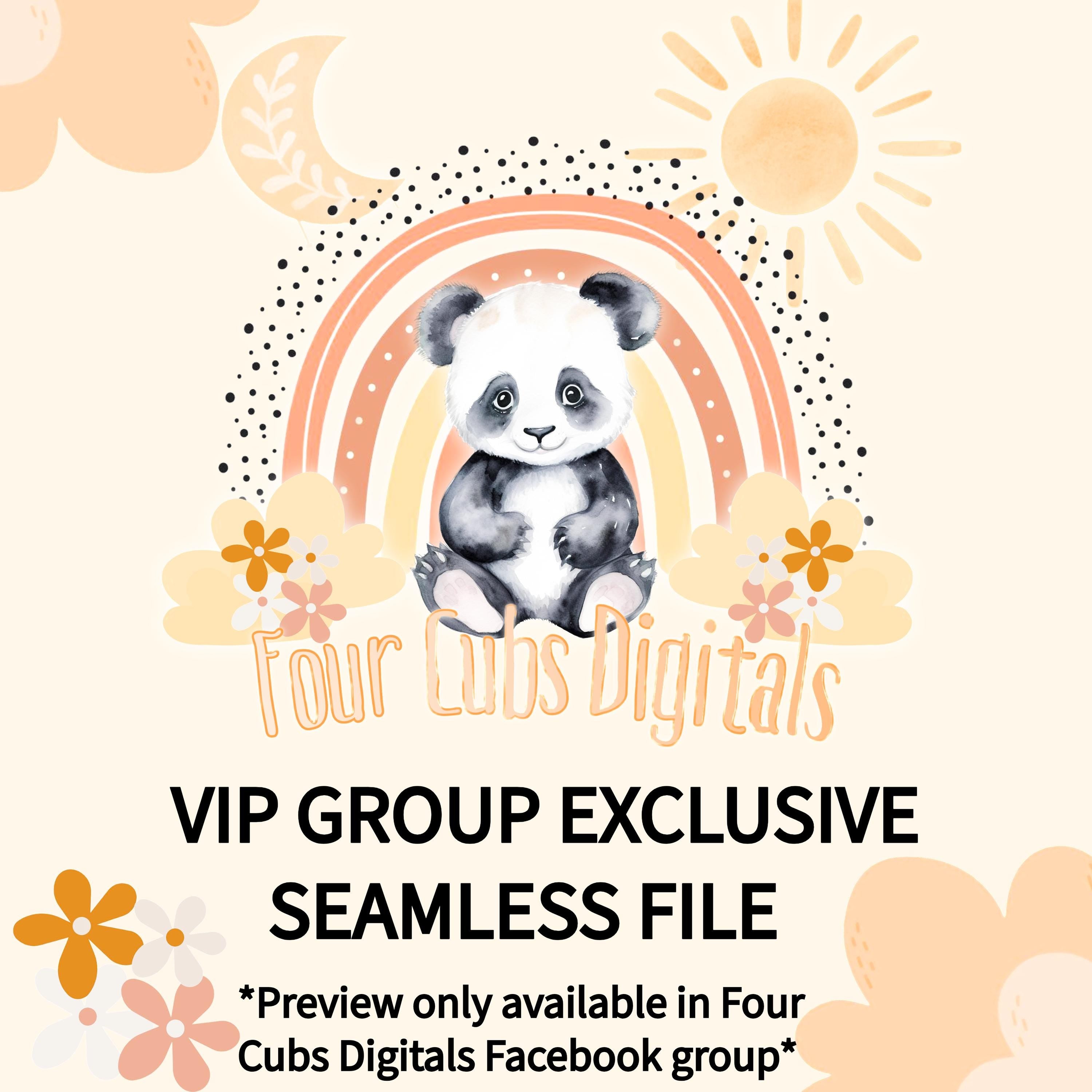 VIP103 -Four Cubs Digitals Facebook Group Exclusive Seamless Pattern