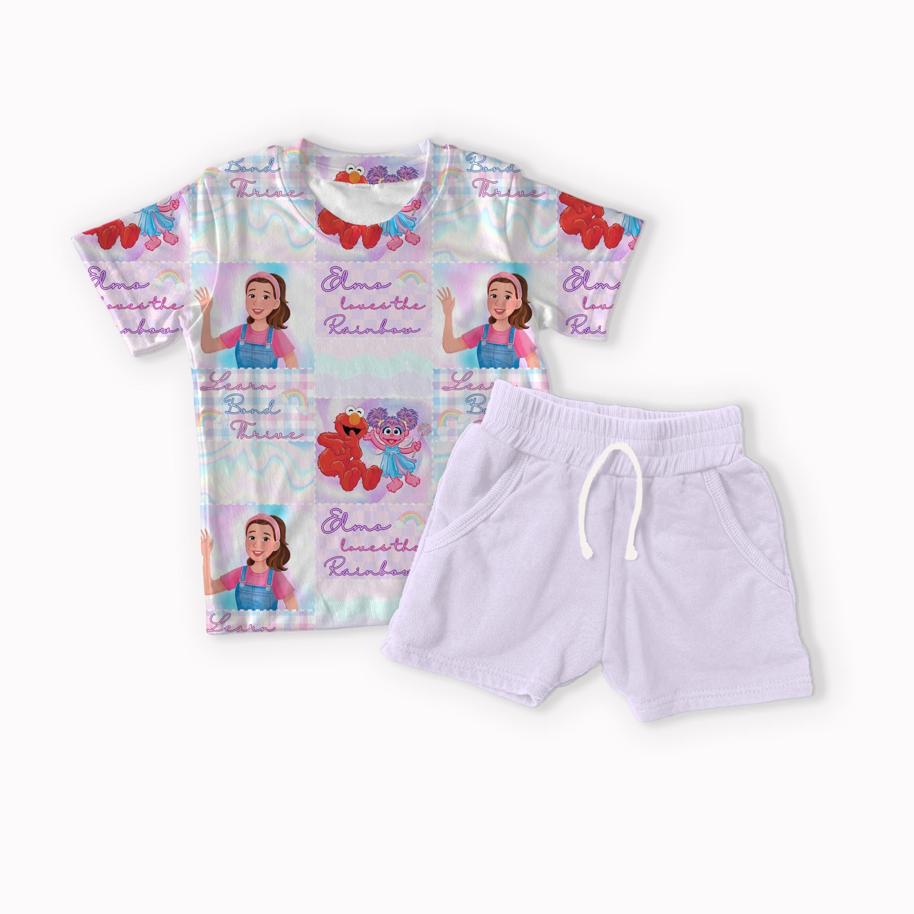 Pastel Rainbow Friends seamless