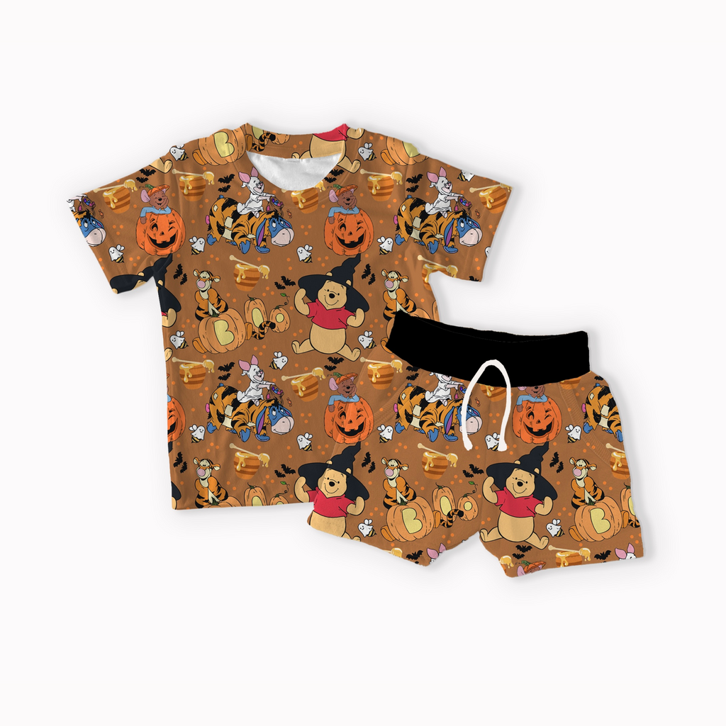 Pooh Halloween seamless