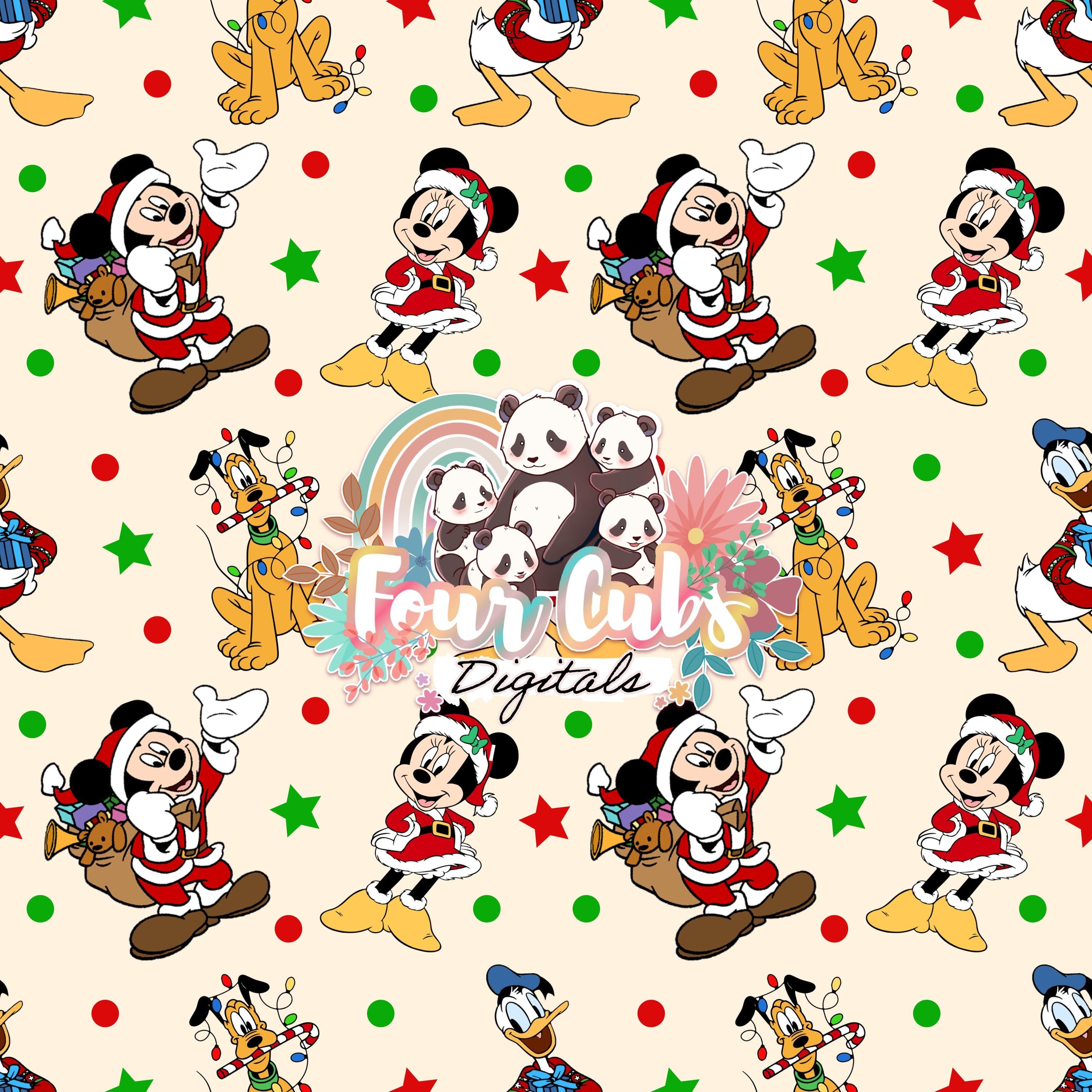 Mouse Christmas seamless