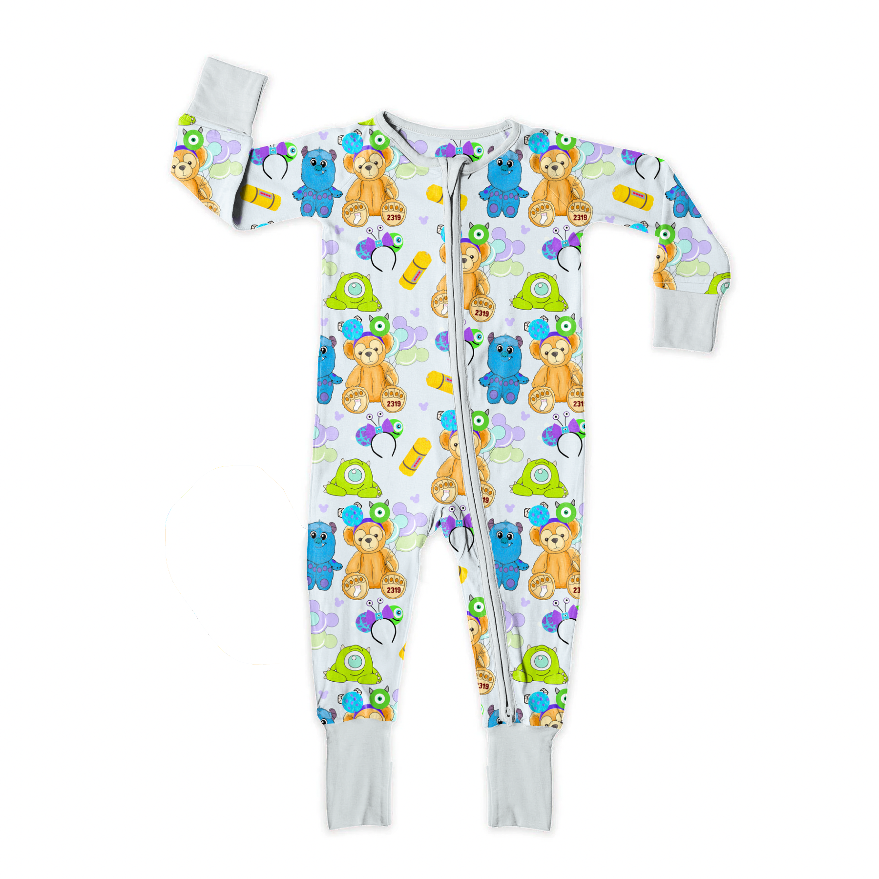 Magical Bear and Monsters Girl seamless