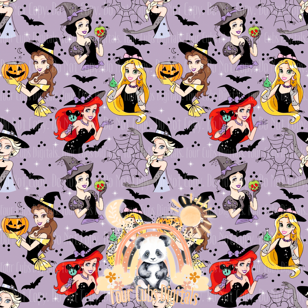 Princess Halloween seamless