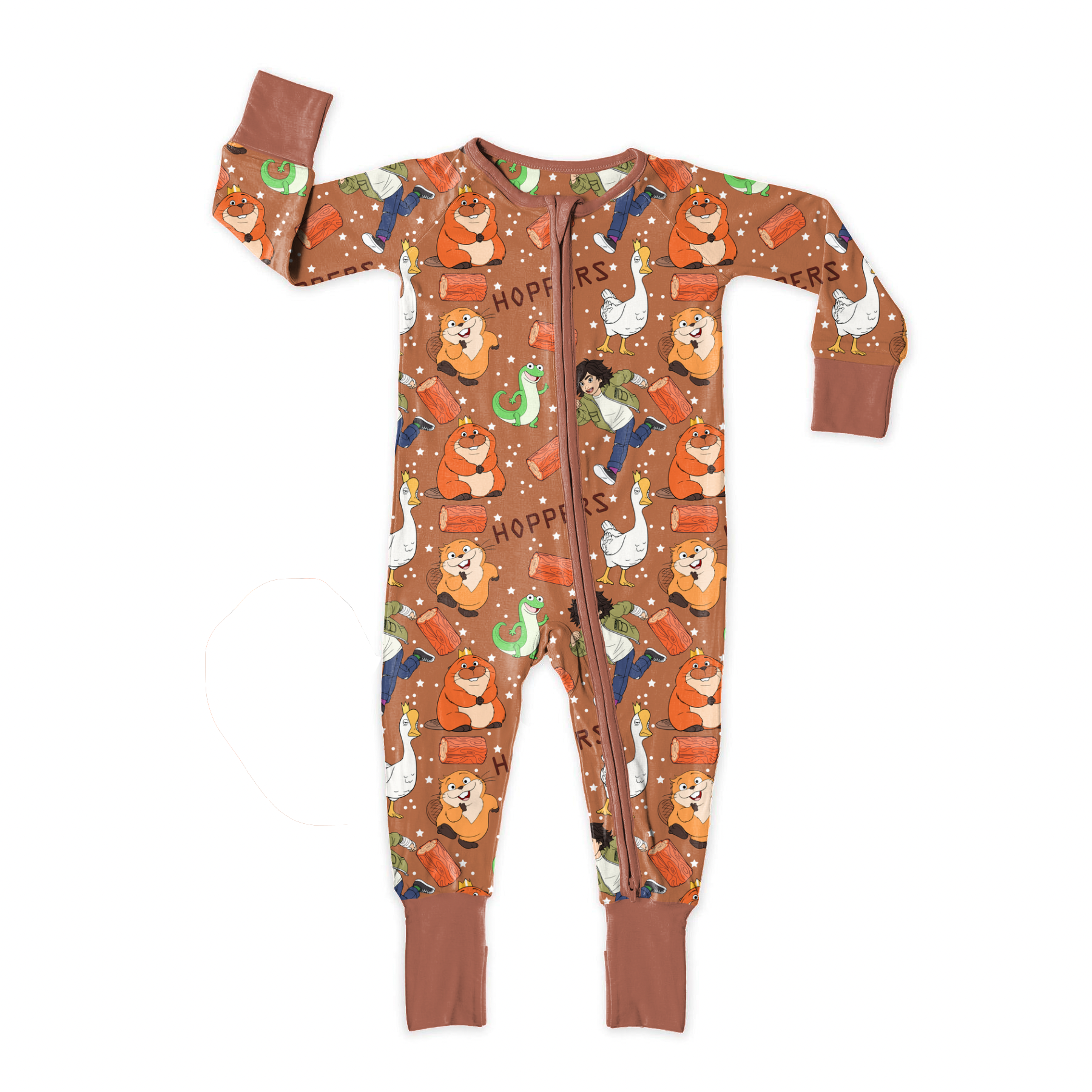 Critter Adventures Checkered, Light Brown and Dark Brown seamless