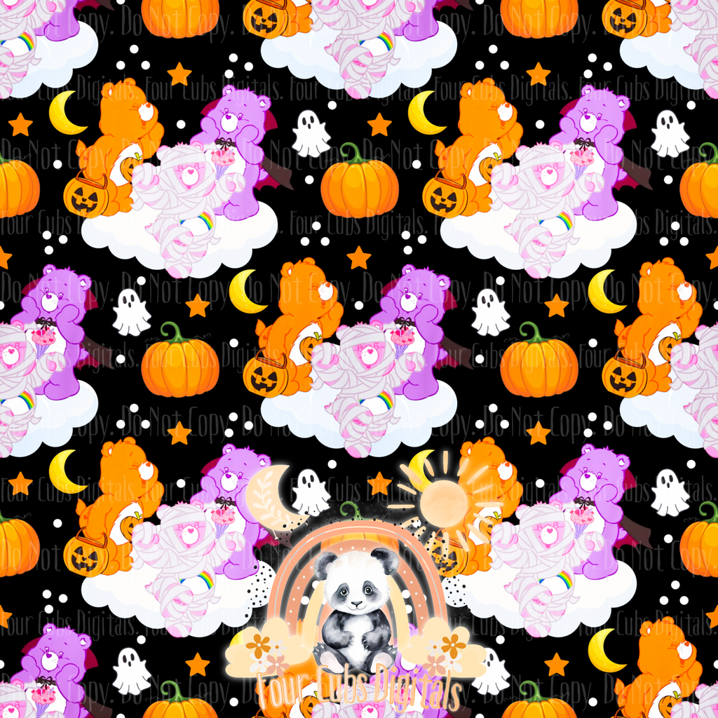 90s Bears Halloween seamless