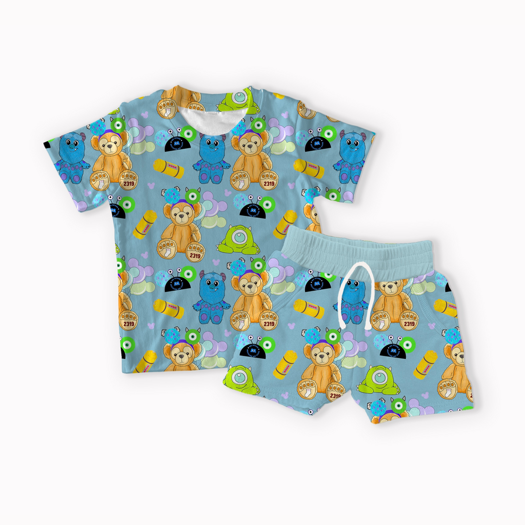 Magical Bear and Monsters seamless