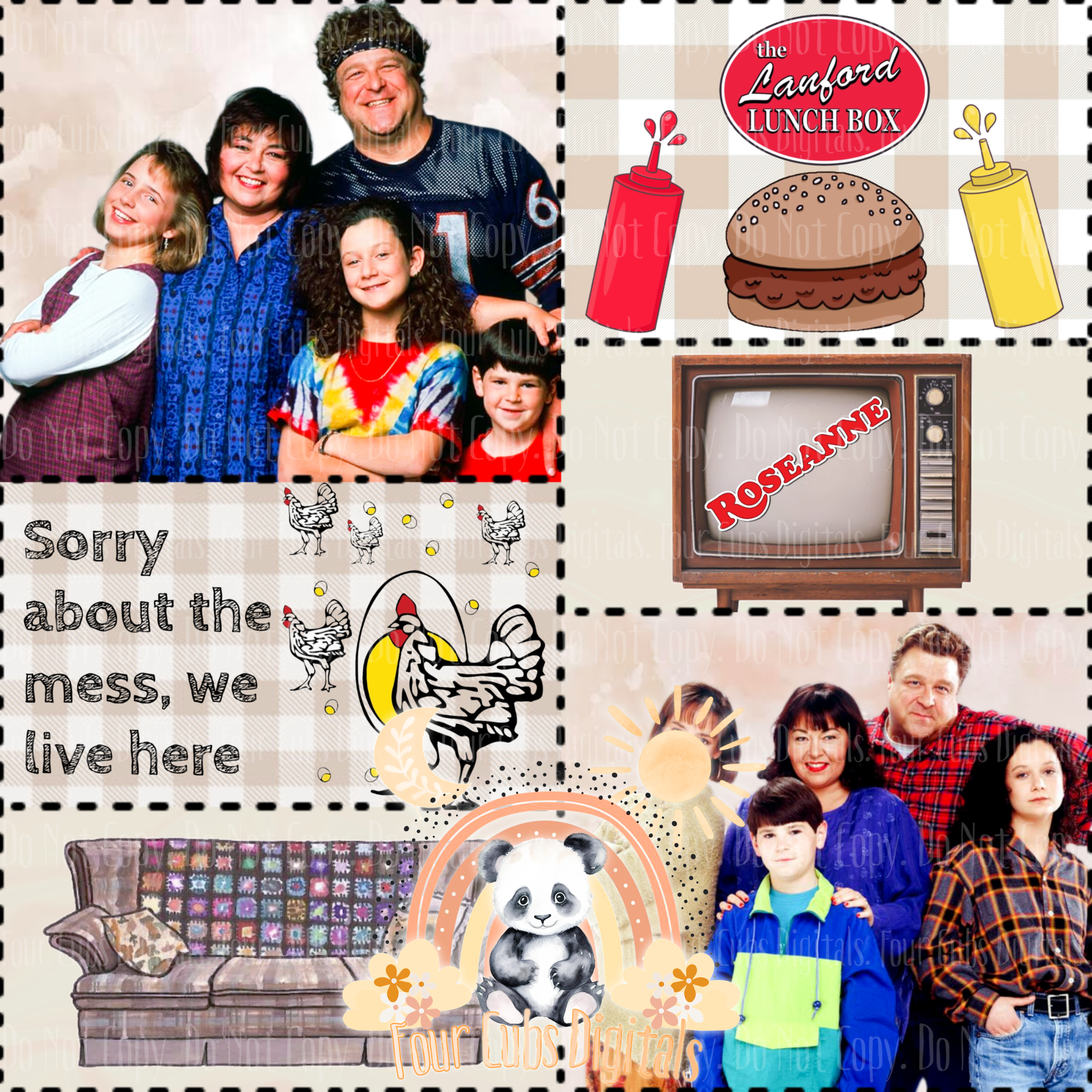 Lunchbox Family seamless