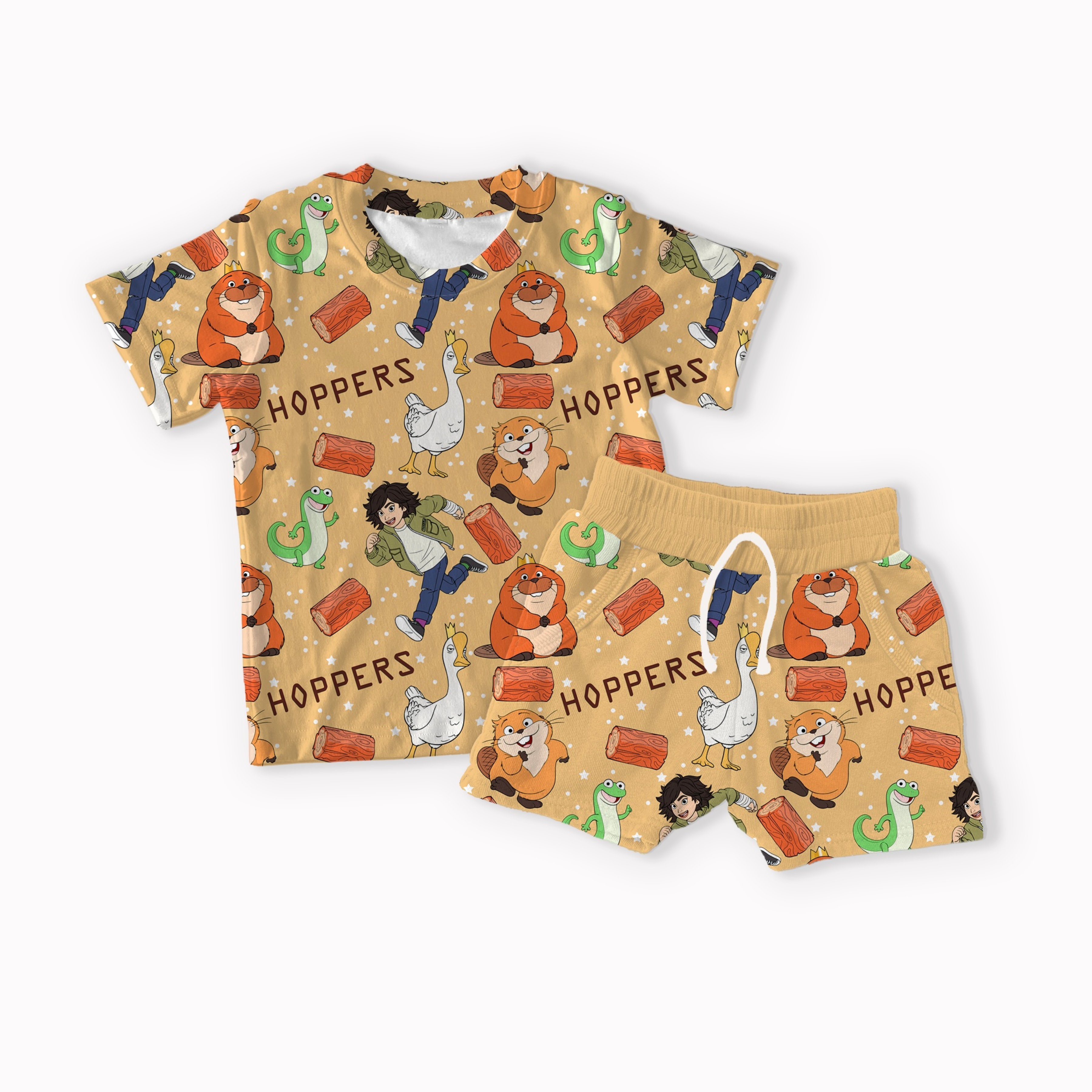 Critter Adventures Checkered, Light Brown and Dark Brown seamless