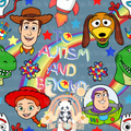 Toys Autism Blue, Yellow, Green and Purple seamless files