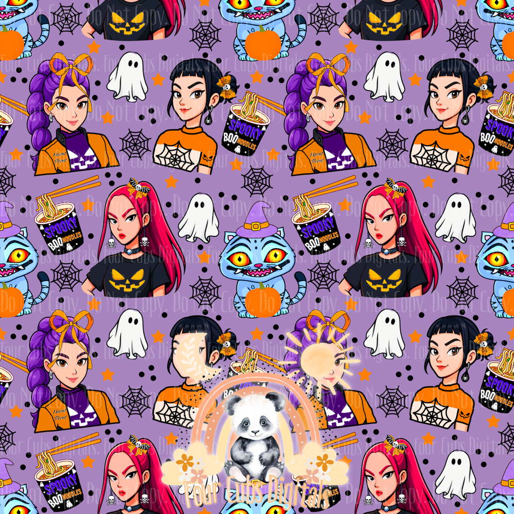 Hunters Halloween seamless