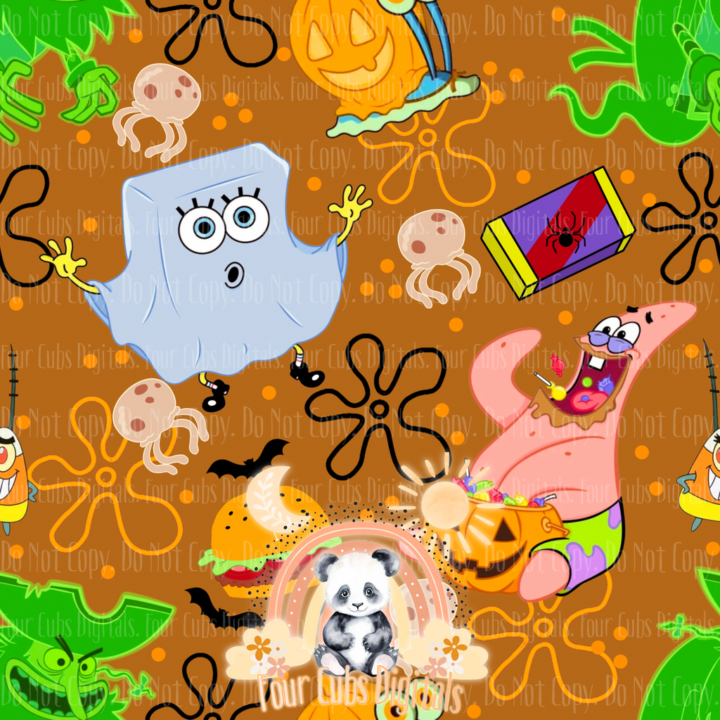 Under the Sea Halloween seamless