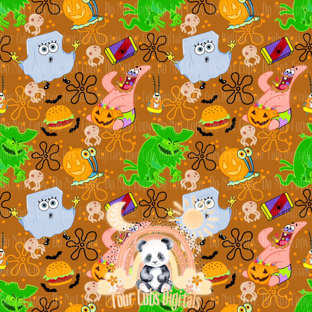 Under the Sea Halloween seamless