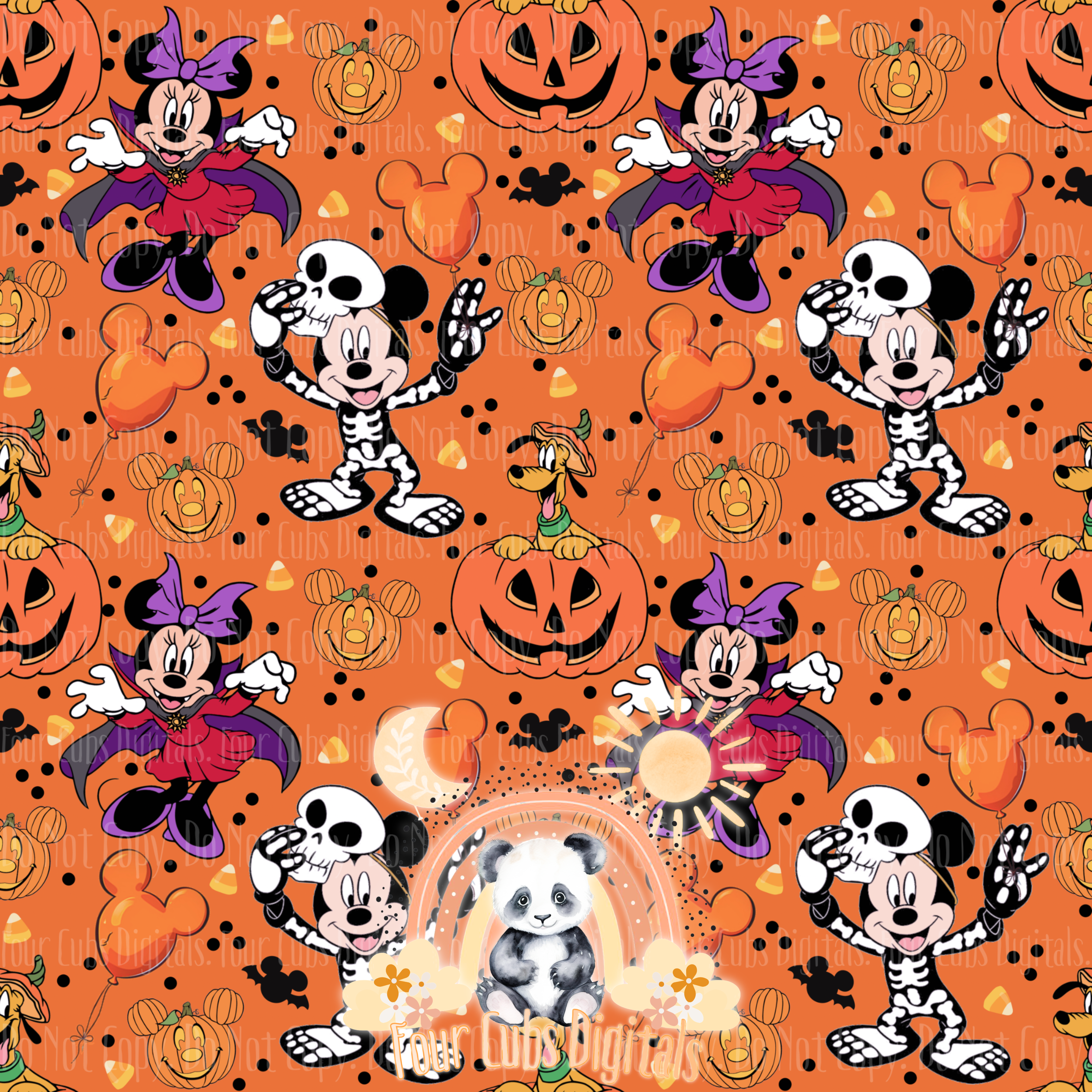 Mouse Halloween seamless
