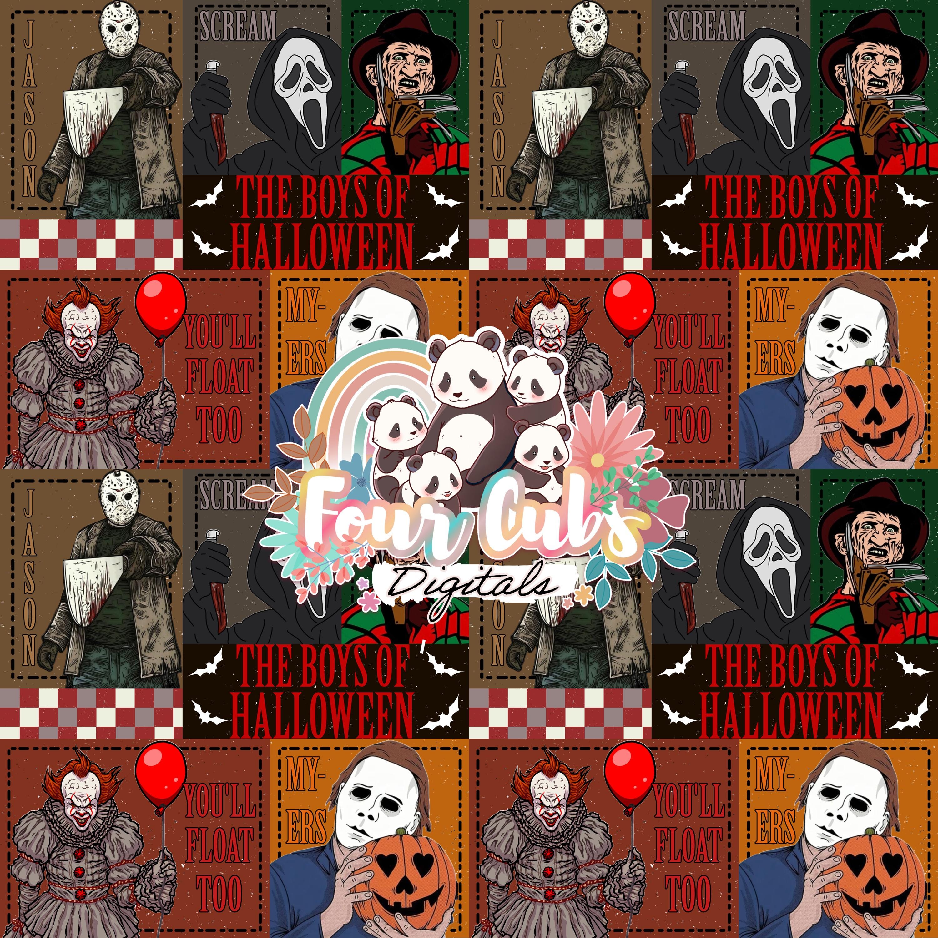 Halloween Boys seamless