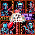 Neon Halloween Boys seamless