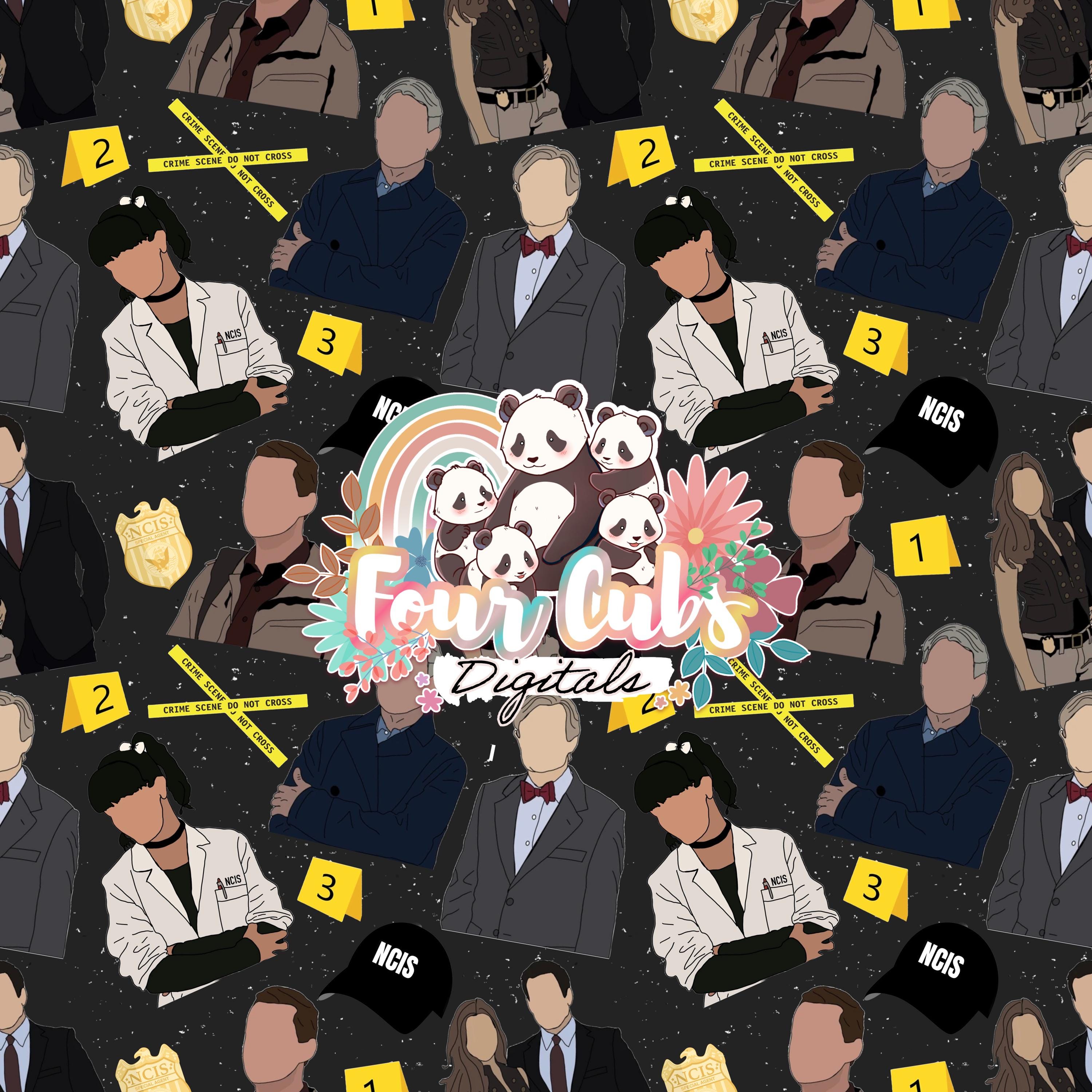 Crime Crew dark and light seamless