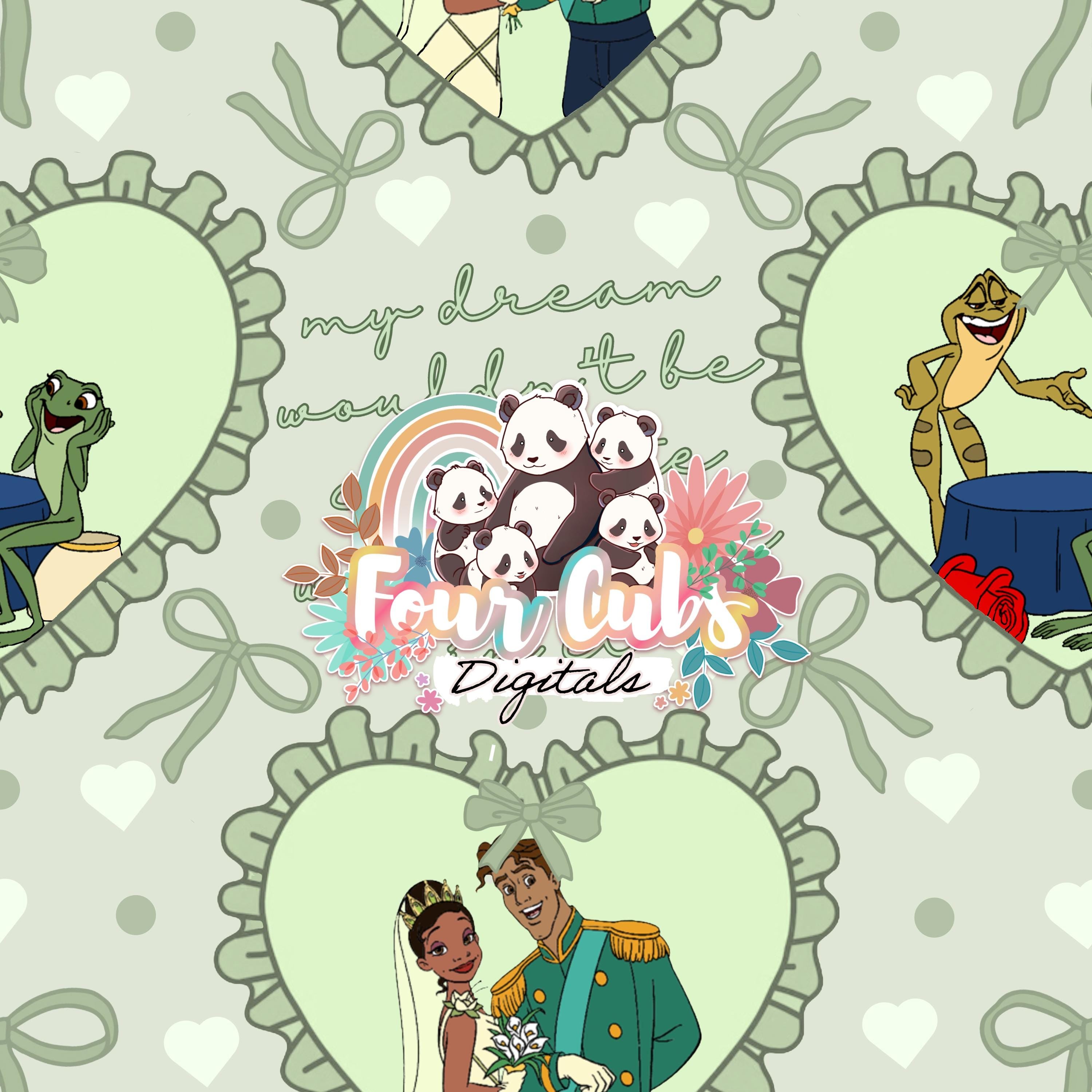 Froggy Fairytale Valentine seamless
