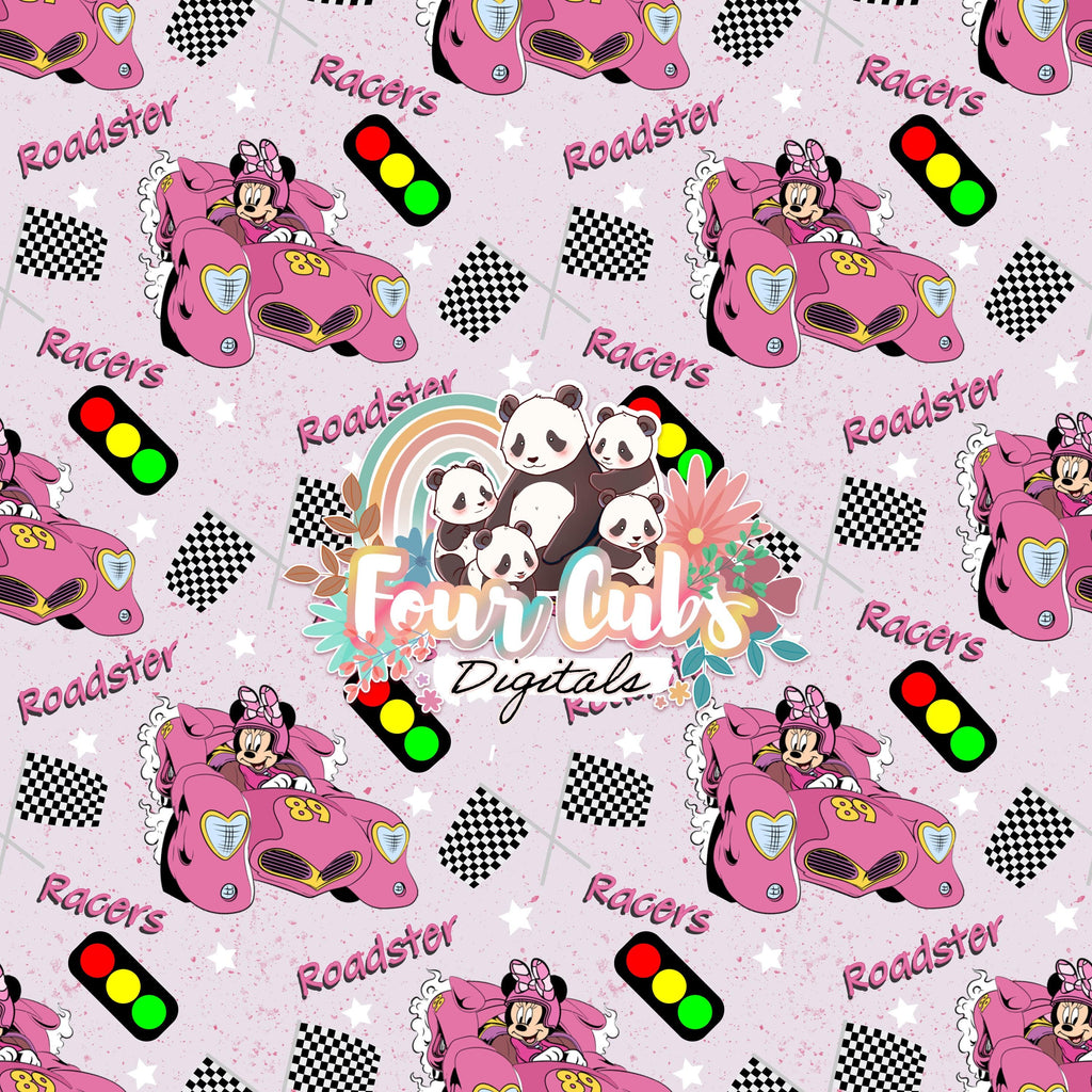 Hot Rod Mouse Boy and Girl seamless